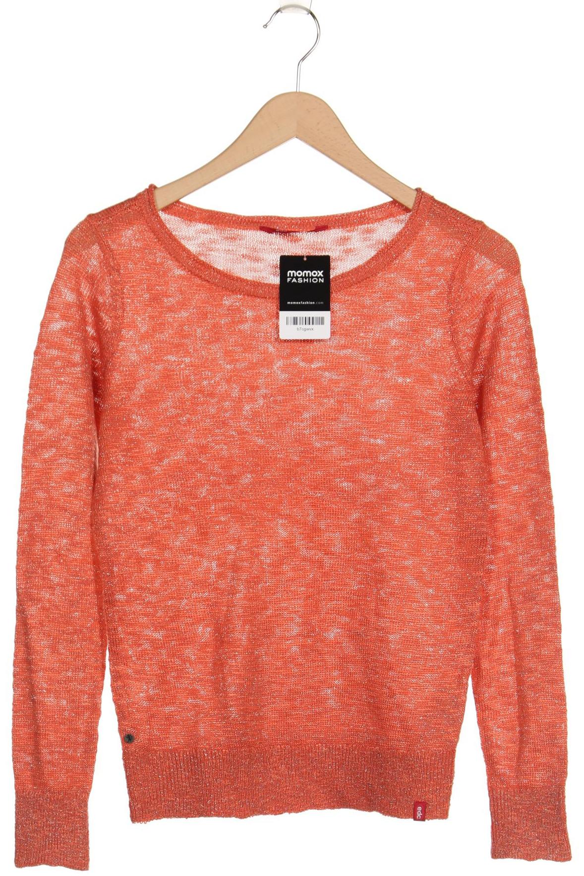 

edc by Esprit Damen Pullover, orange, Gr. 36