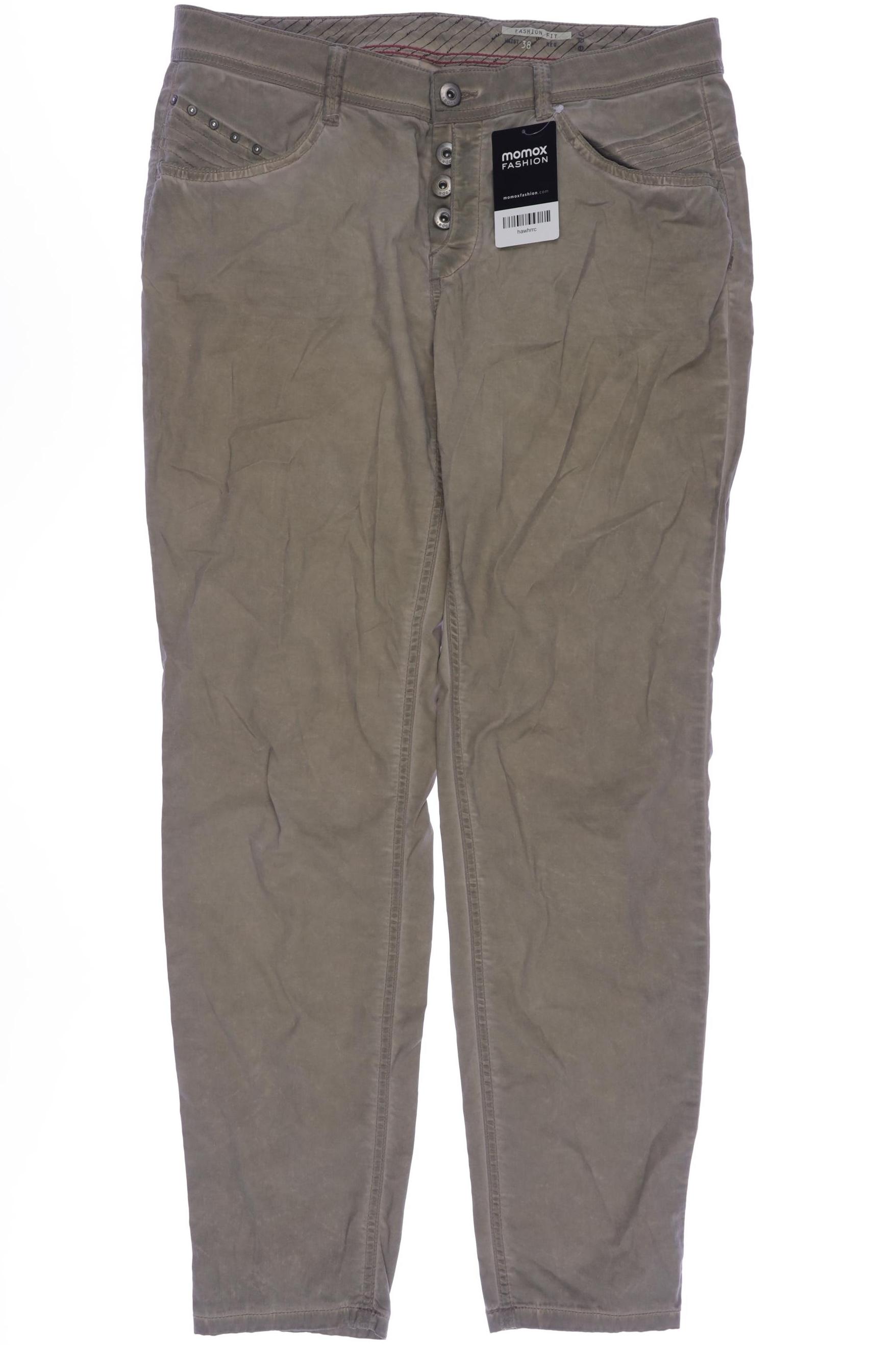 

edc by Esprit Damen Stoffhose, beige, Gr. 38