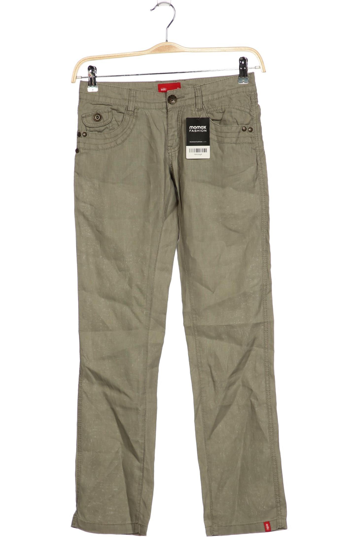 

edc by Esprit Damen Stoffhose, grau, Gr. 32