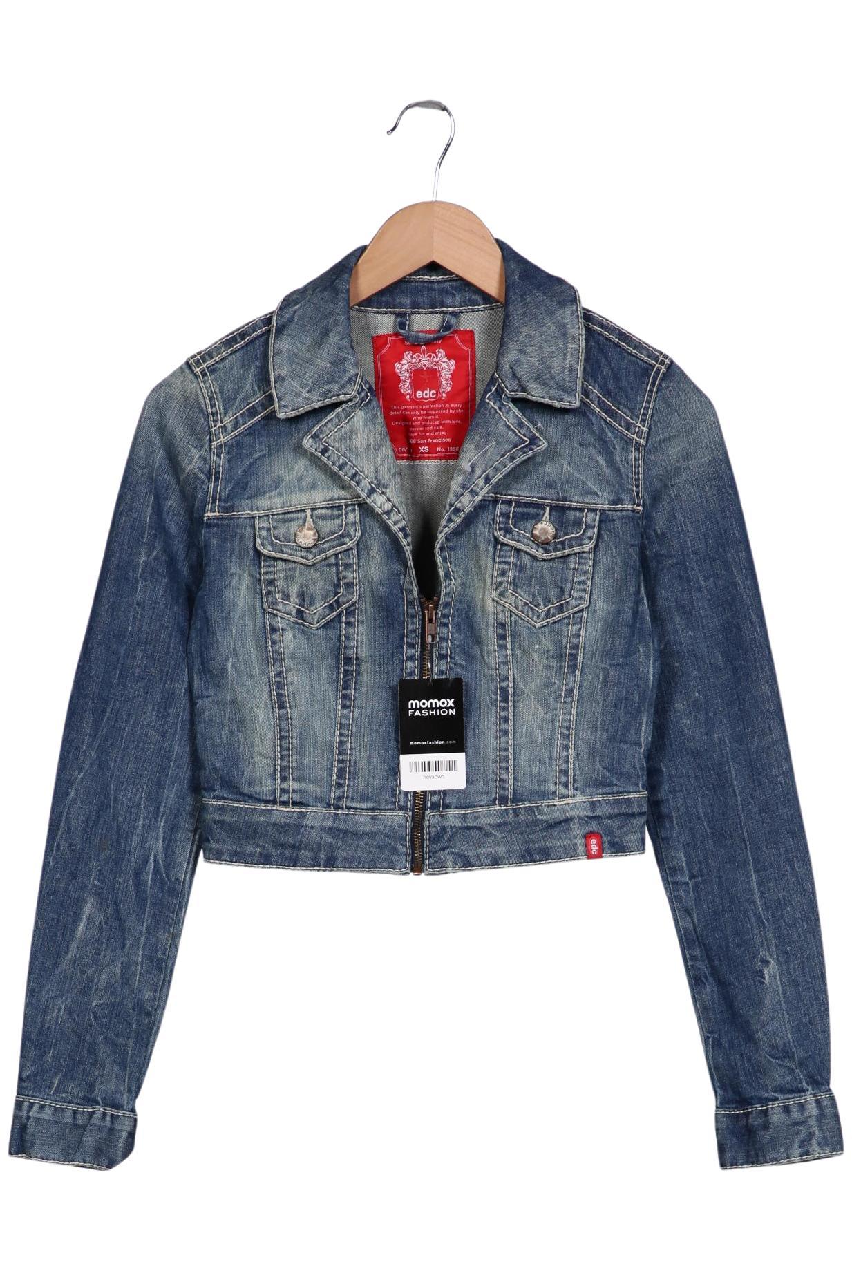

edc by Esprit Damen Jacke, blau, Gr. 34