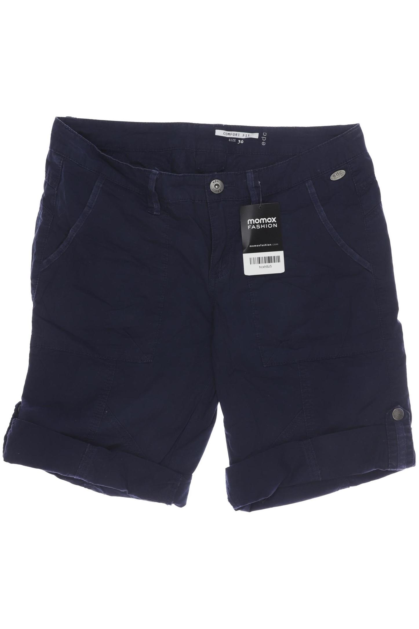 

edc by Esprit Damen Shorts, marineblau, Gr. 36