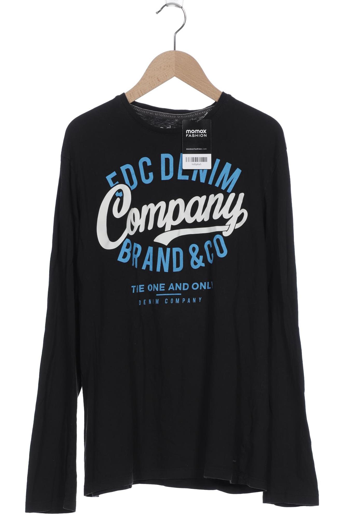 

edc by Esprit Herren Langarmshirt, schwarz