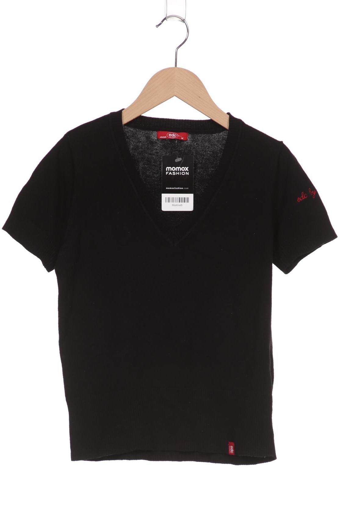 

edc by Esprit Damen T-Shirt, schwarz, Gr. 38