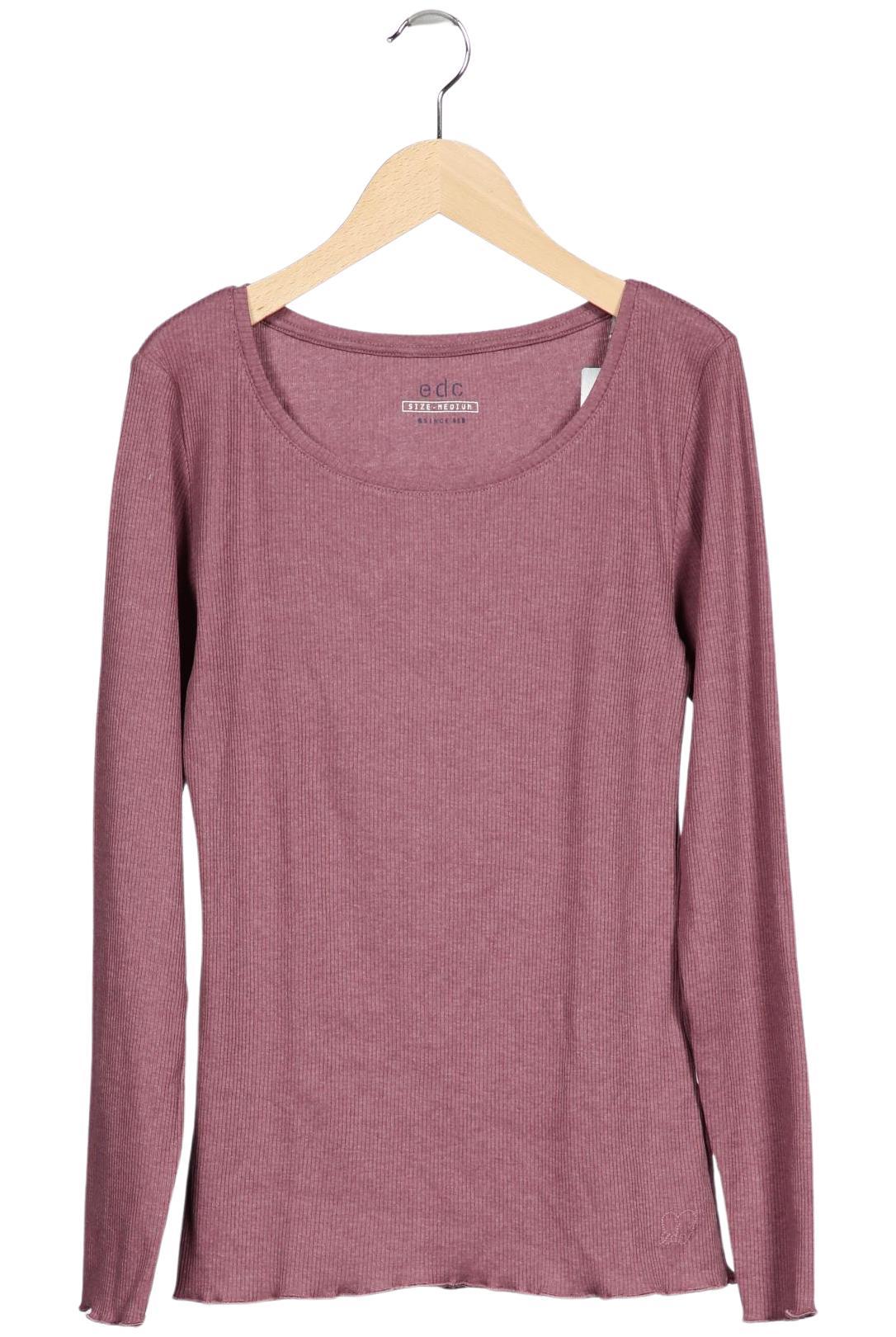 

edc by Esprit Damen Langarmshirt, flieder, Gr. 38