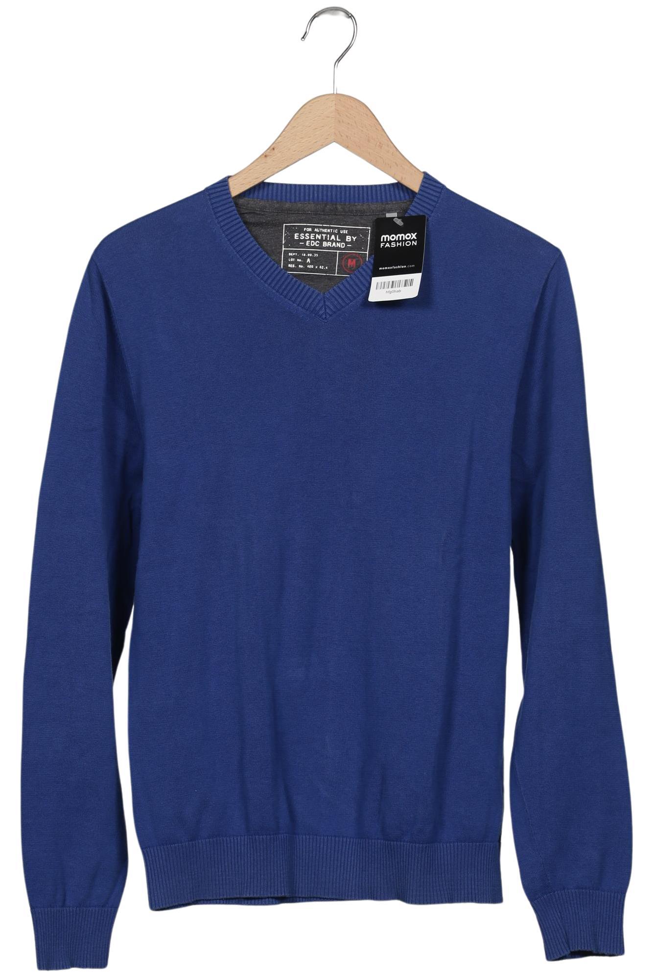 

edc by Esprit Herren Pullover, blau, Gr. 48