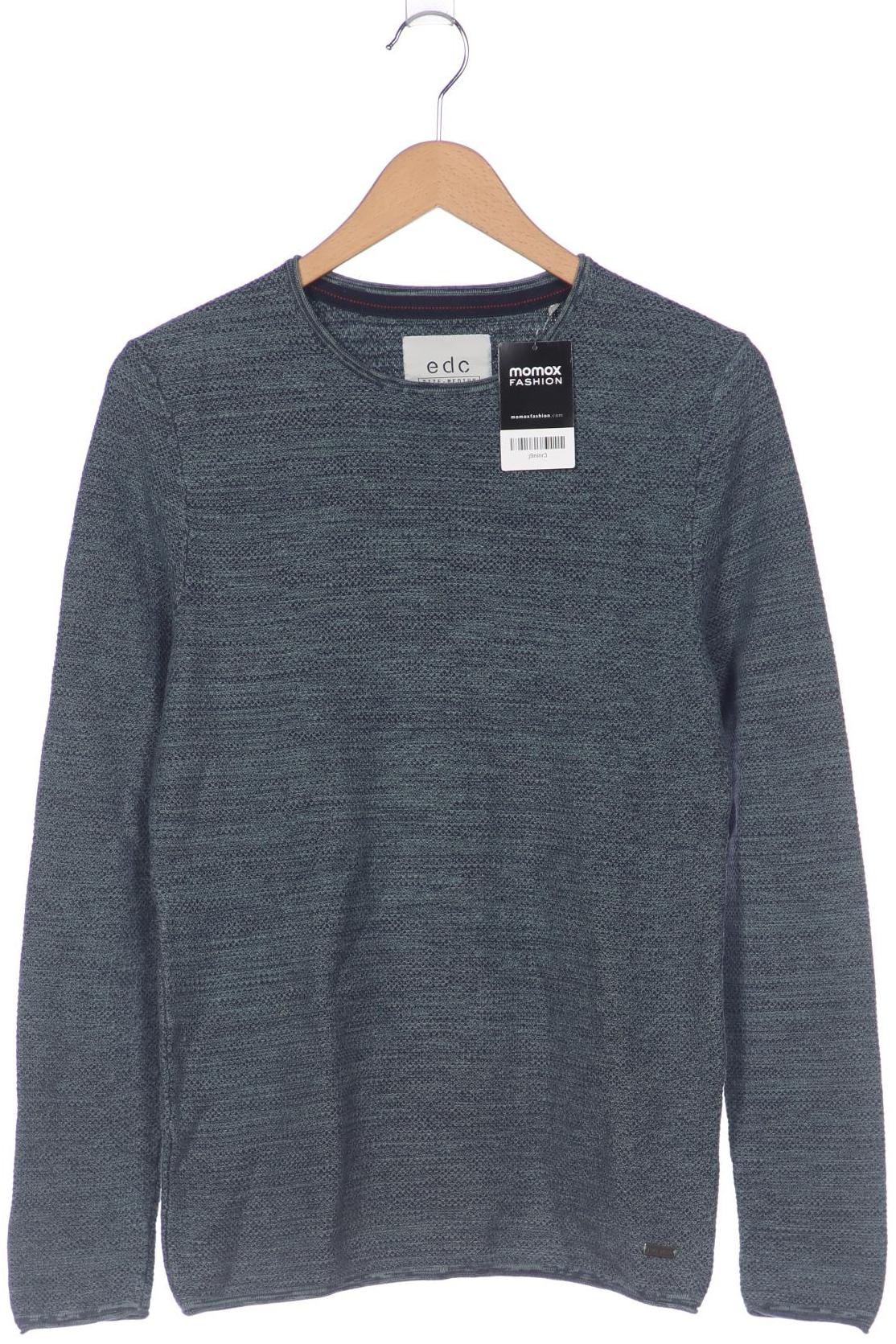 

edc by Esprit Herren Pullover, blau, Gr. 48