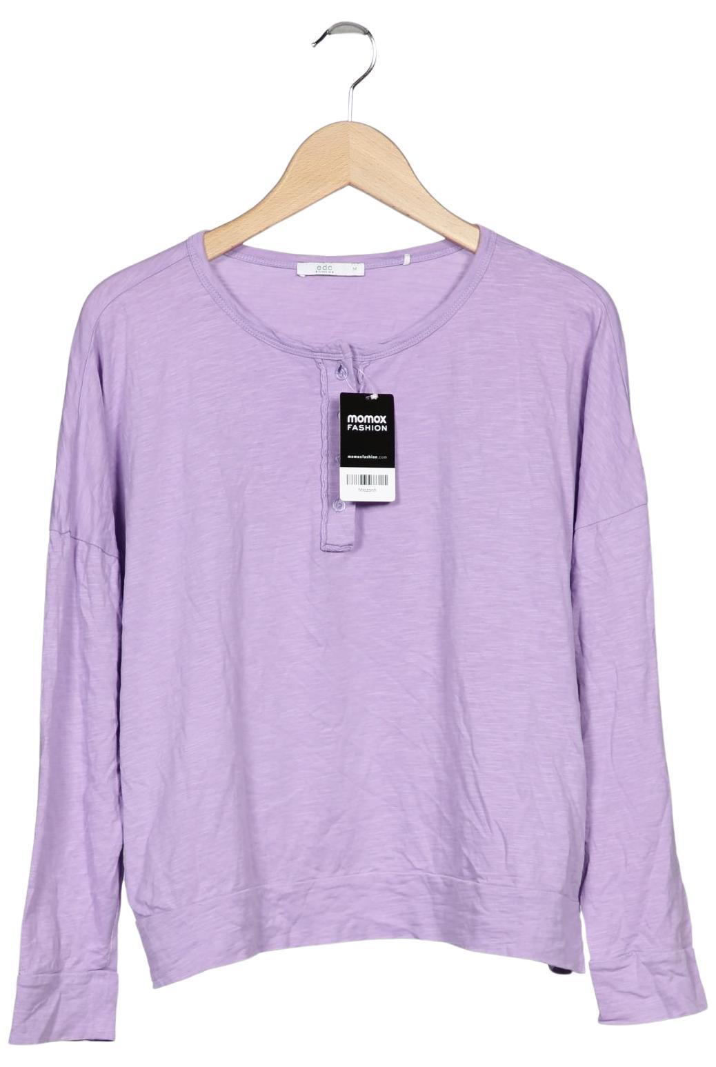 

edc by Esprit Damen Langarmshirt, flieder, Gr. 38