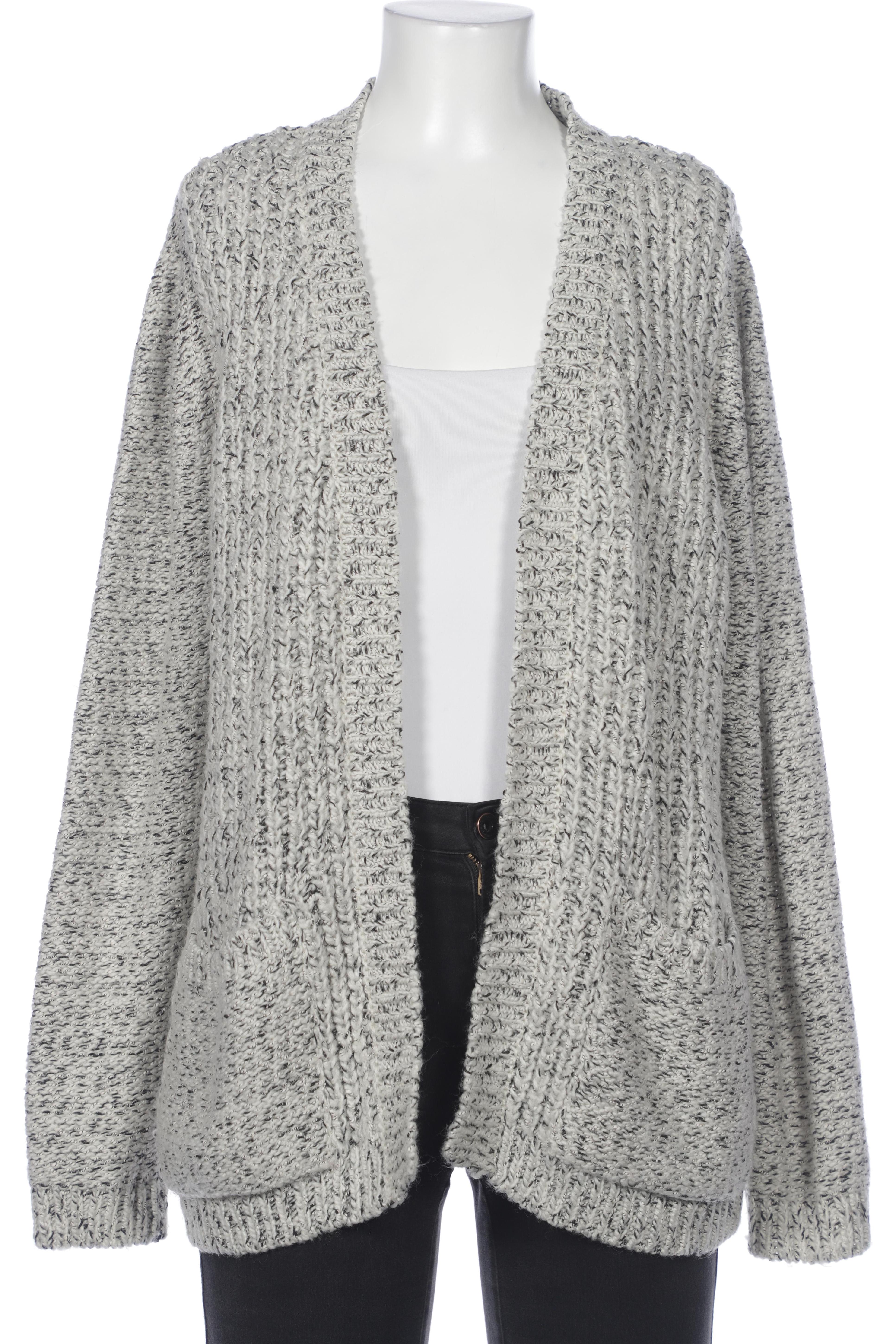 

edc by Esprit Damen Strickjacke, grau, Gr. 38