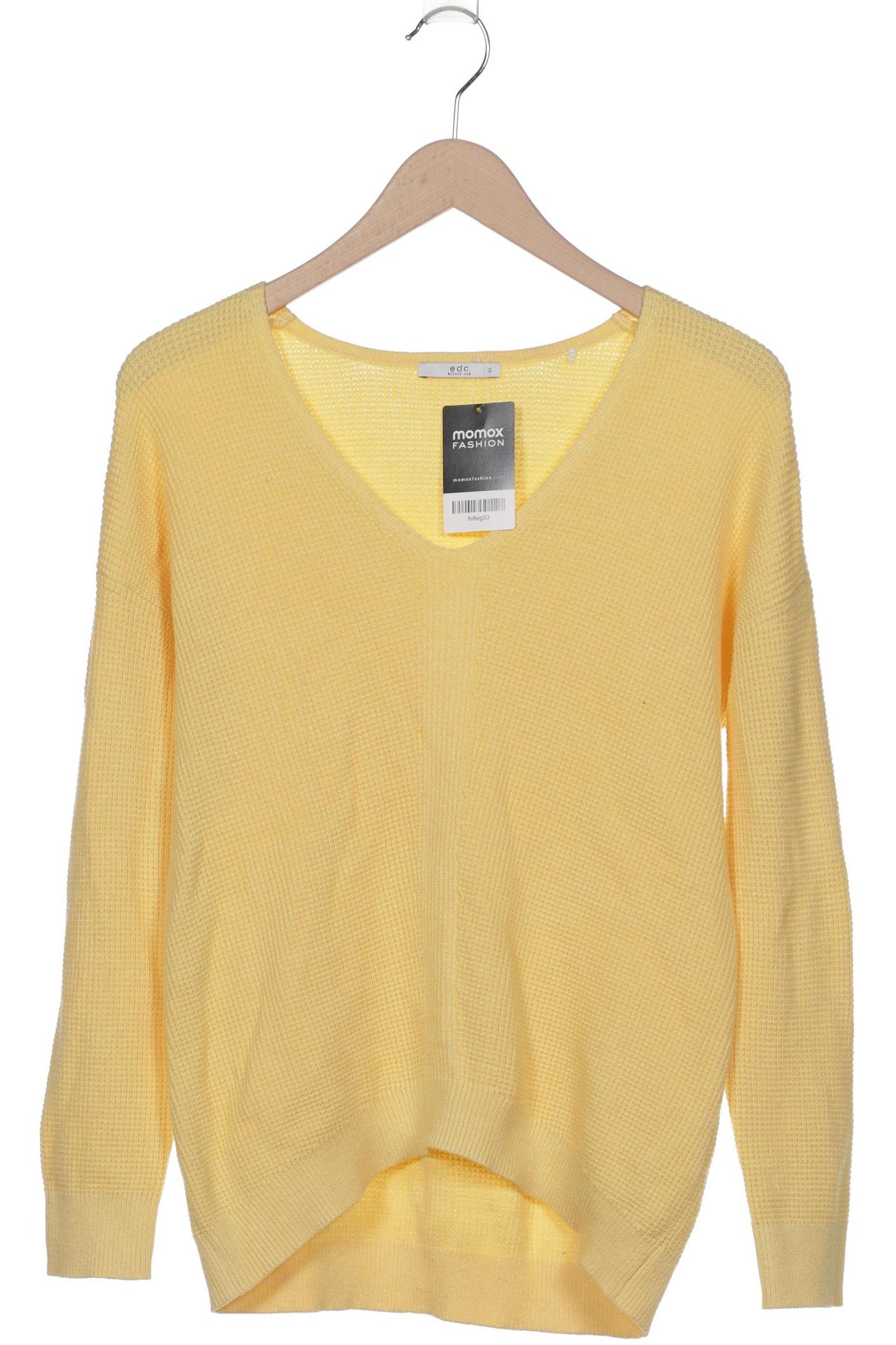 

edc by Esprit Damen Pullover, gelb, Gr. 36