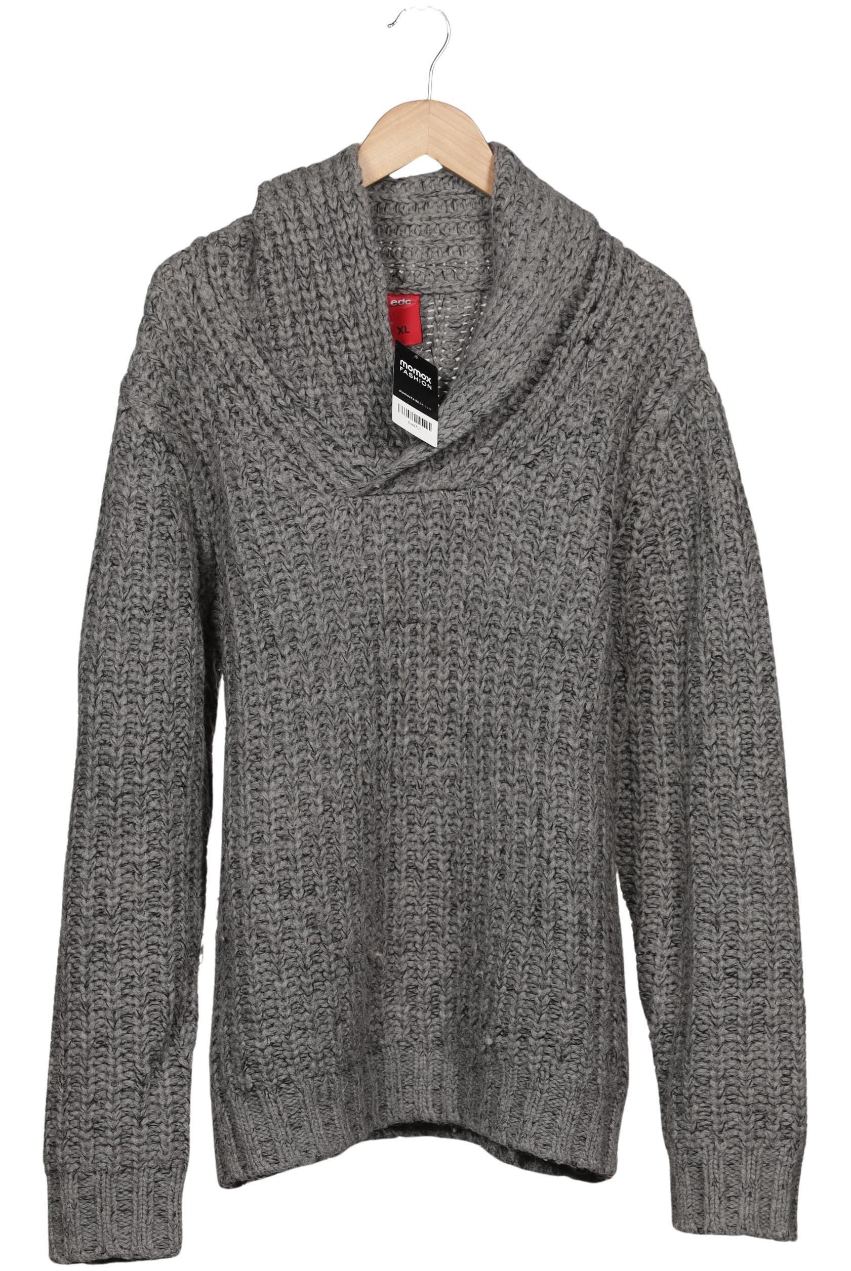 

edc by Esprit Herren Pullover, grau, Gr. 54