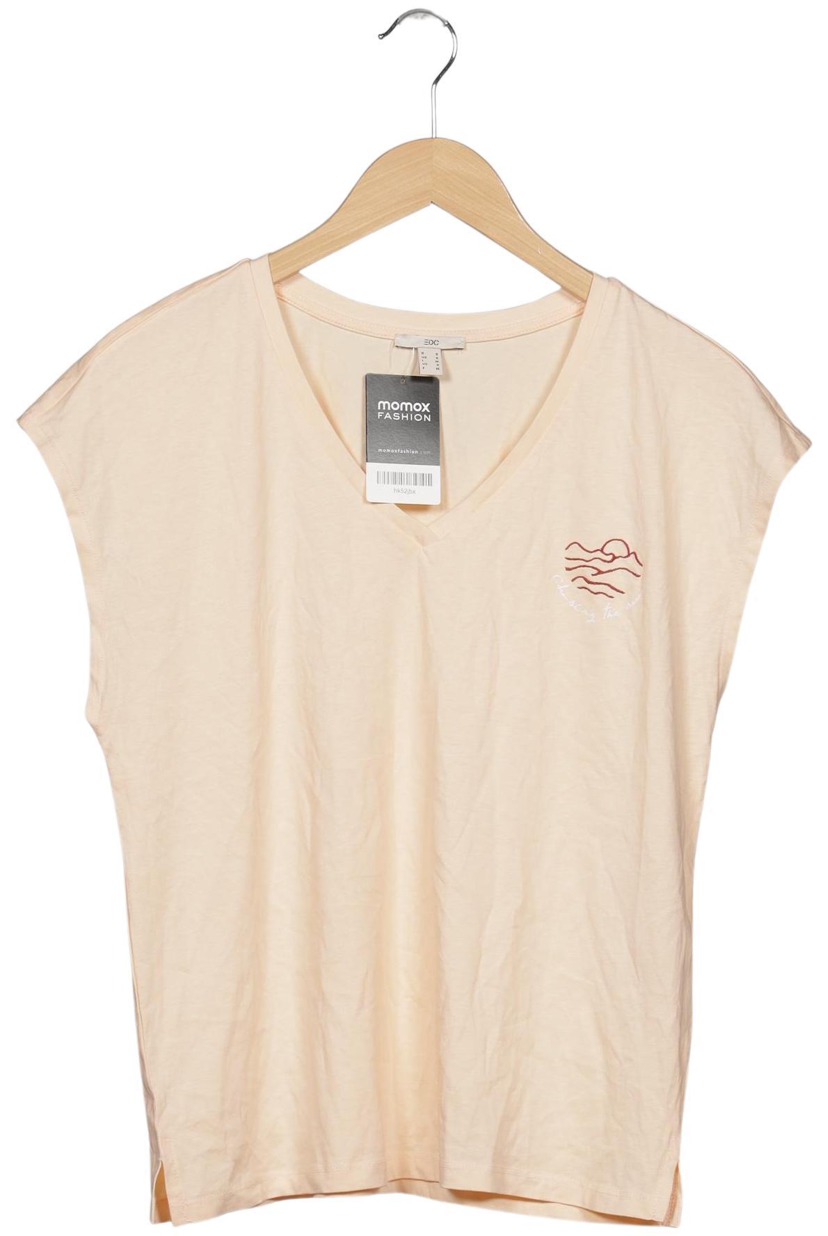 

edc by Esprit Damen T-Shirt, beige, Gr. 36