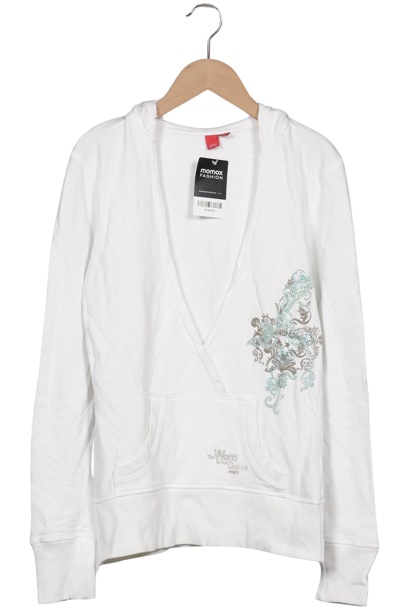 

edc by Esprit Damen Kapuzenpullover, weiß, Gr. 36