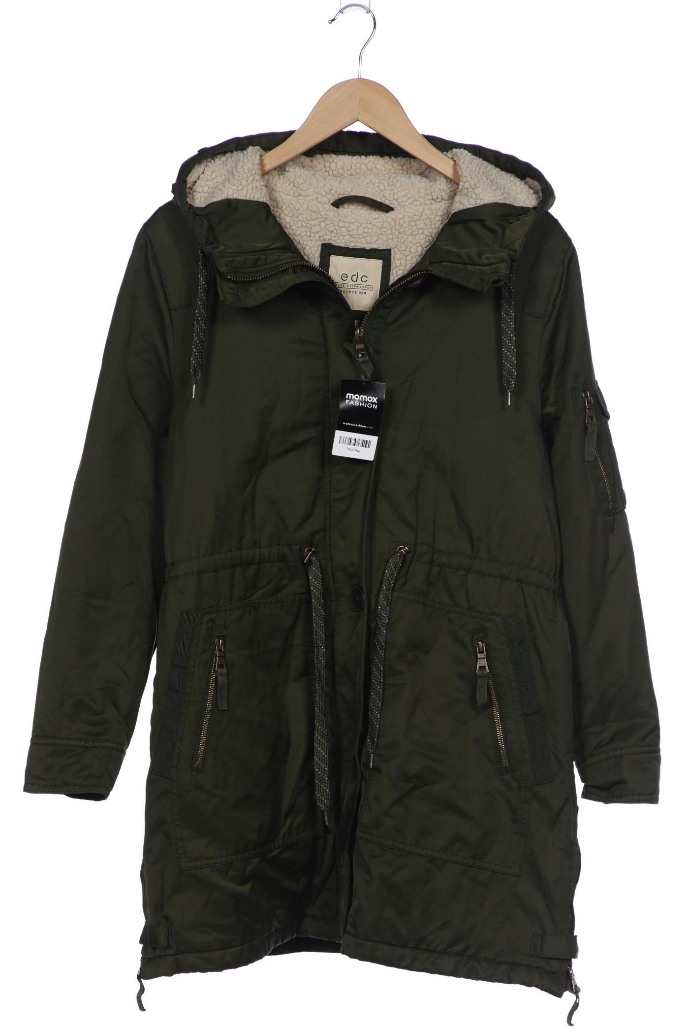 

edc by Esprit Damen Mantel, grün, Gr. 44