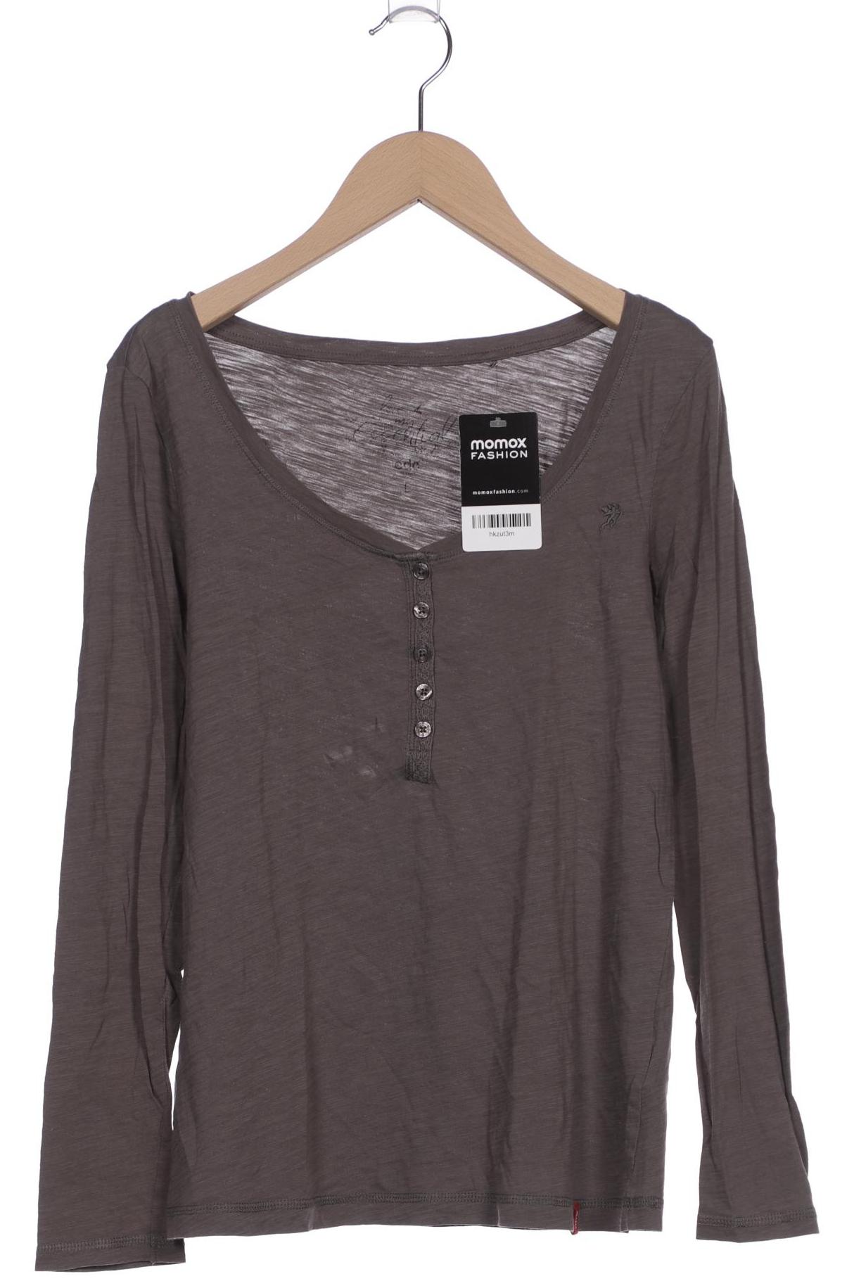 

edc by Esprit Damen Langarmshirt, grau, Gr. 42