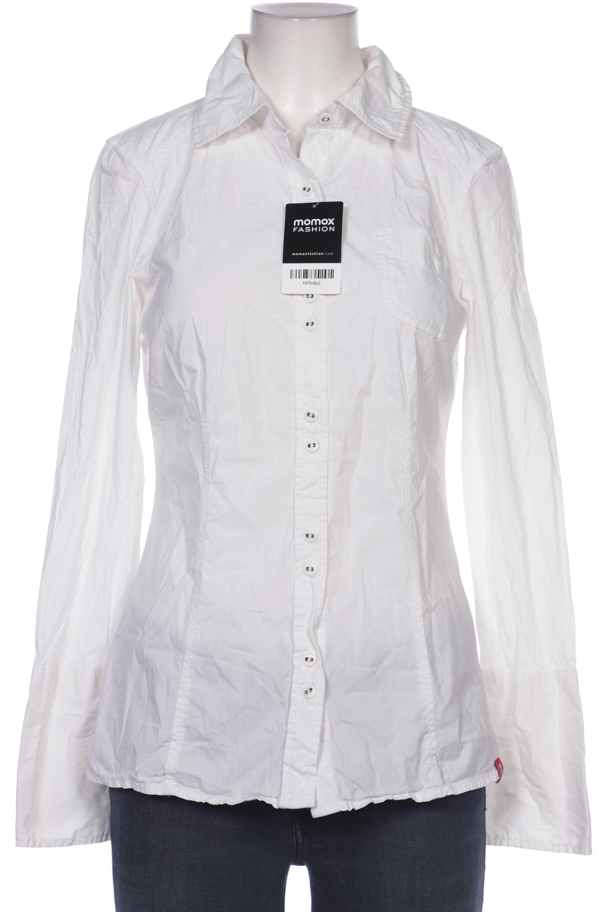 

edc by Esprit Damen Bluse, weiß, Gr. 36