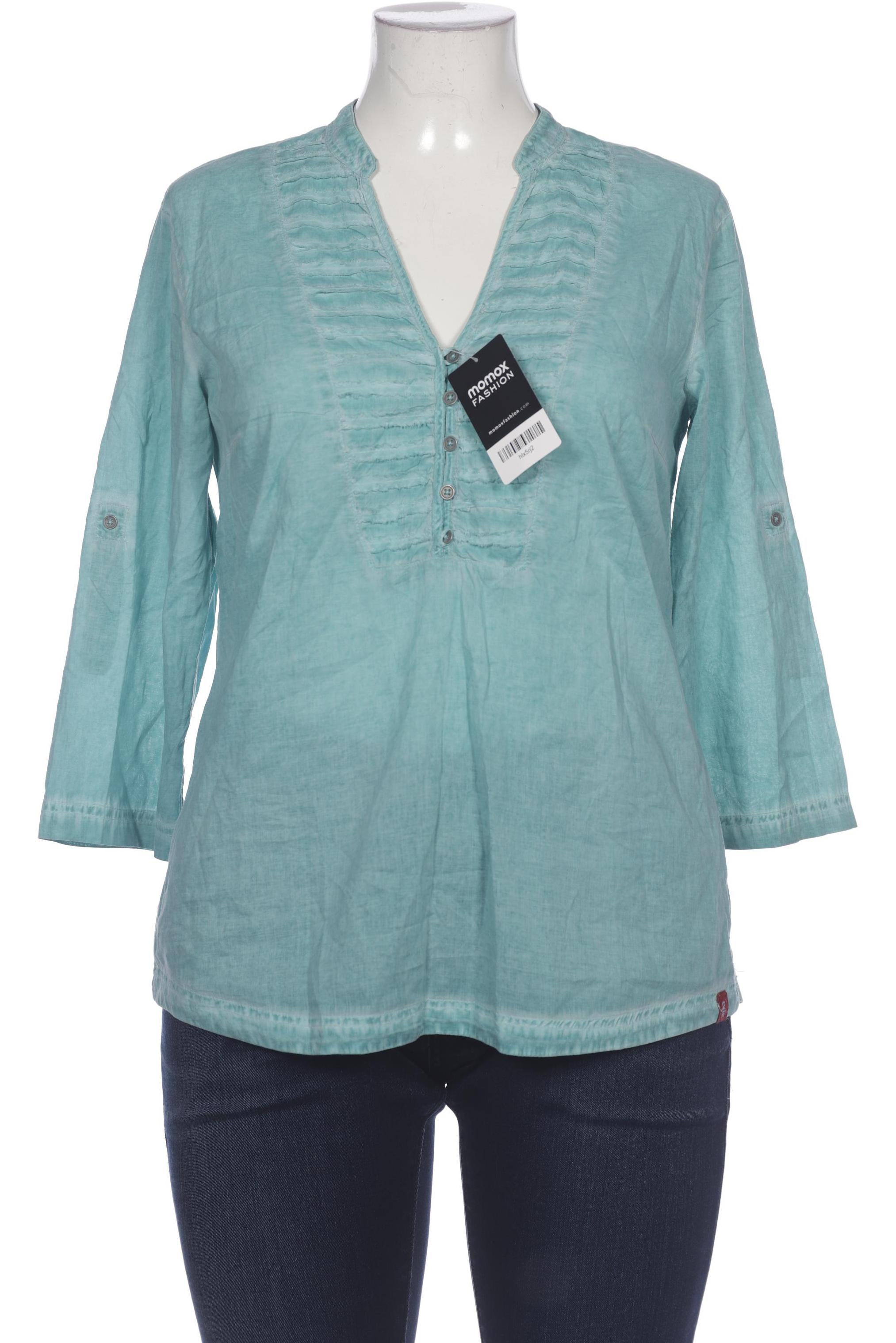 

edc by Esprit Damen Bluse, türkis, Gr. 42