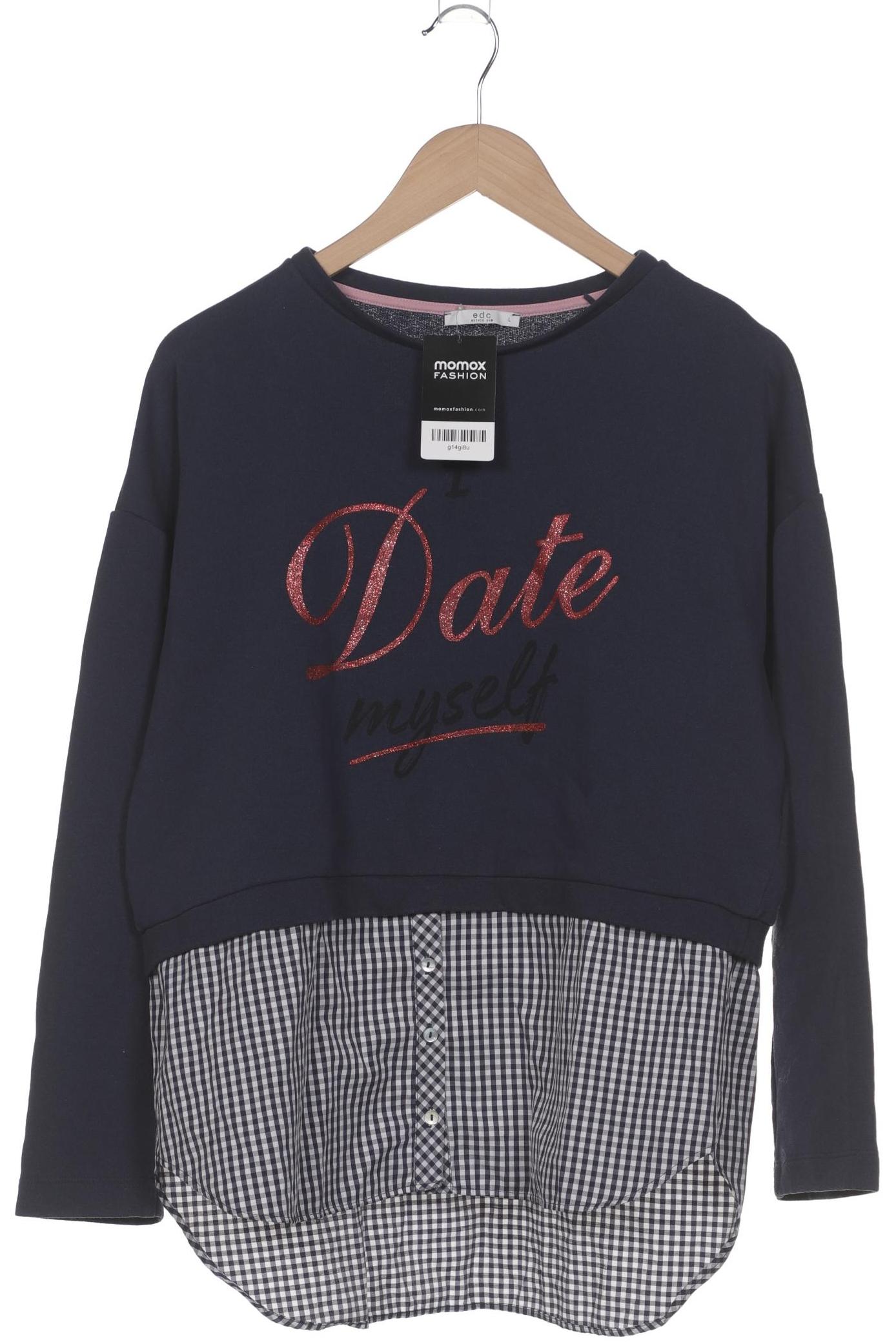 

edc by Esprit Damen Sweatshirt, marineblau, Gr. 42