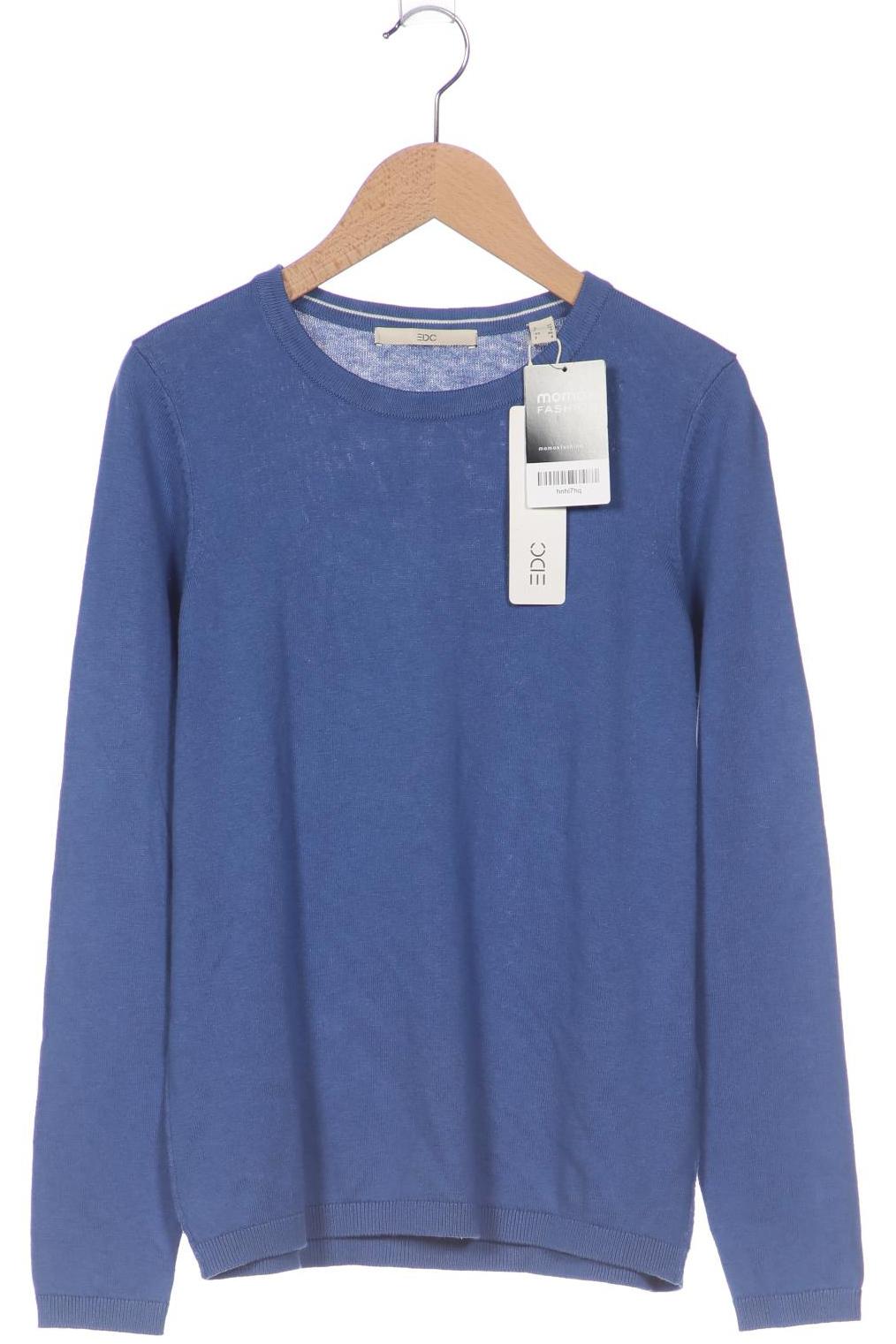 

edc by Esprit Damen Pullover, blau, Gr. 34
