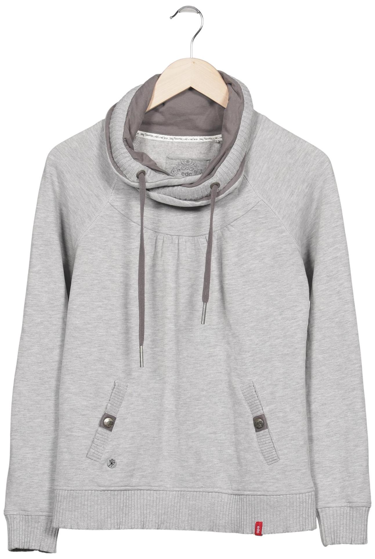 

edc by Esprit Damen Sweatshirt, grau, Gr. 36