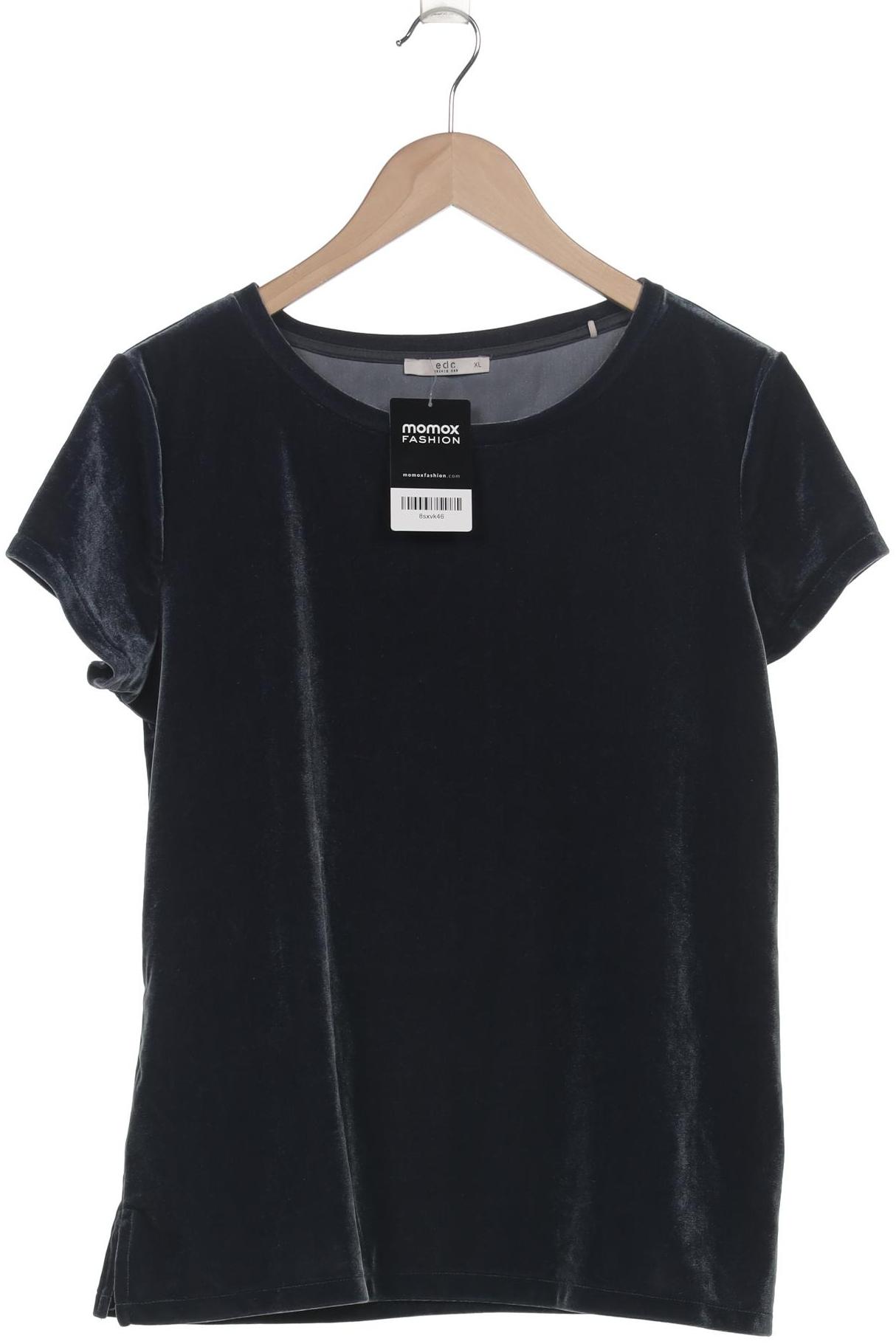 

edc by Esprit Damen T-Shirt, marineblau, Gr. 44