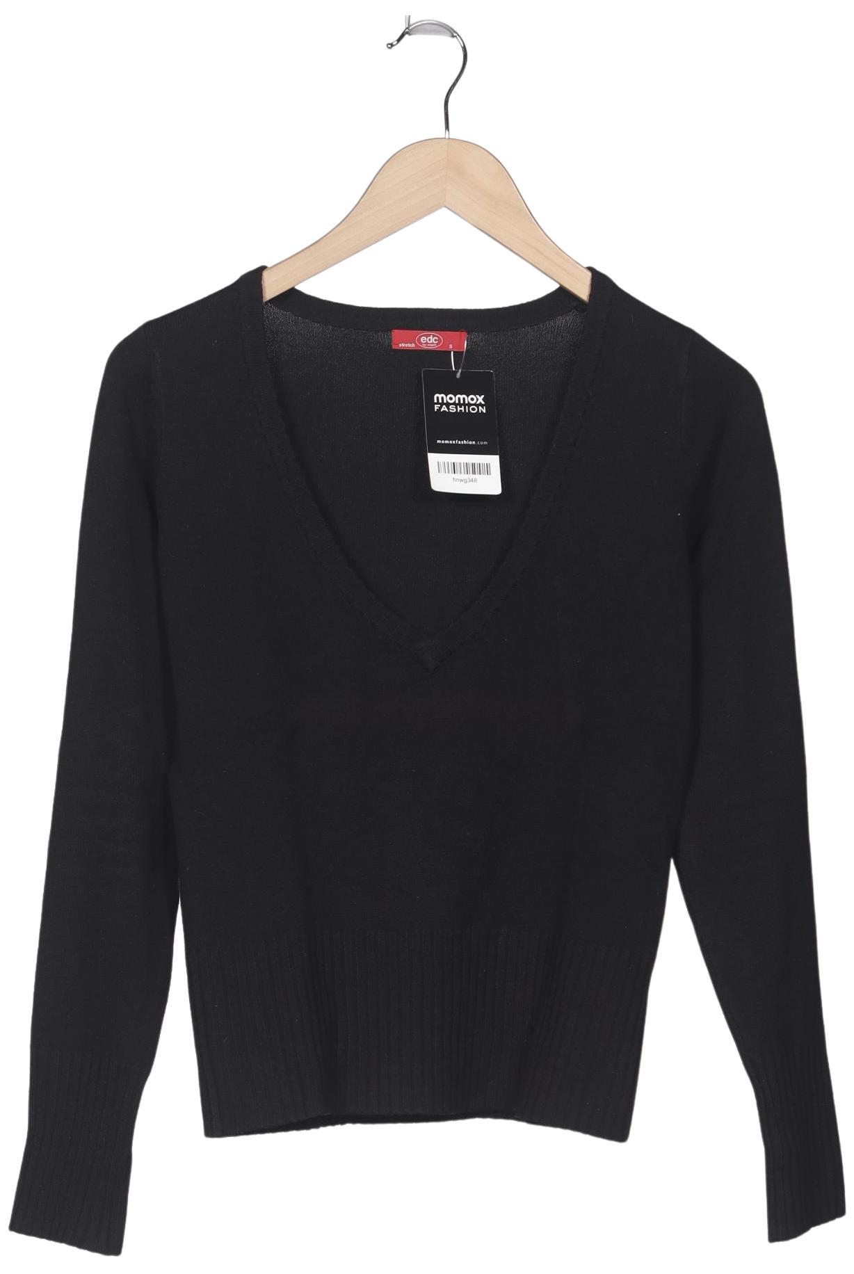 

edc by Esprit Damen Pullover, schwarz, Gr. 36
