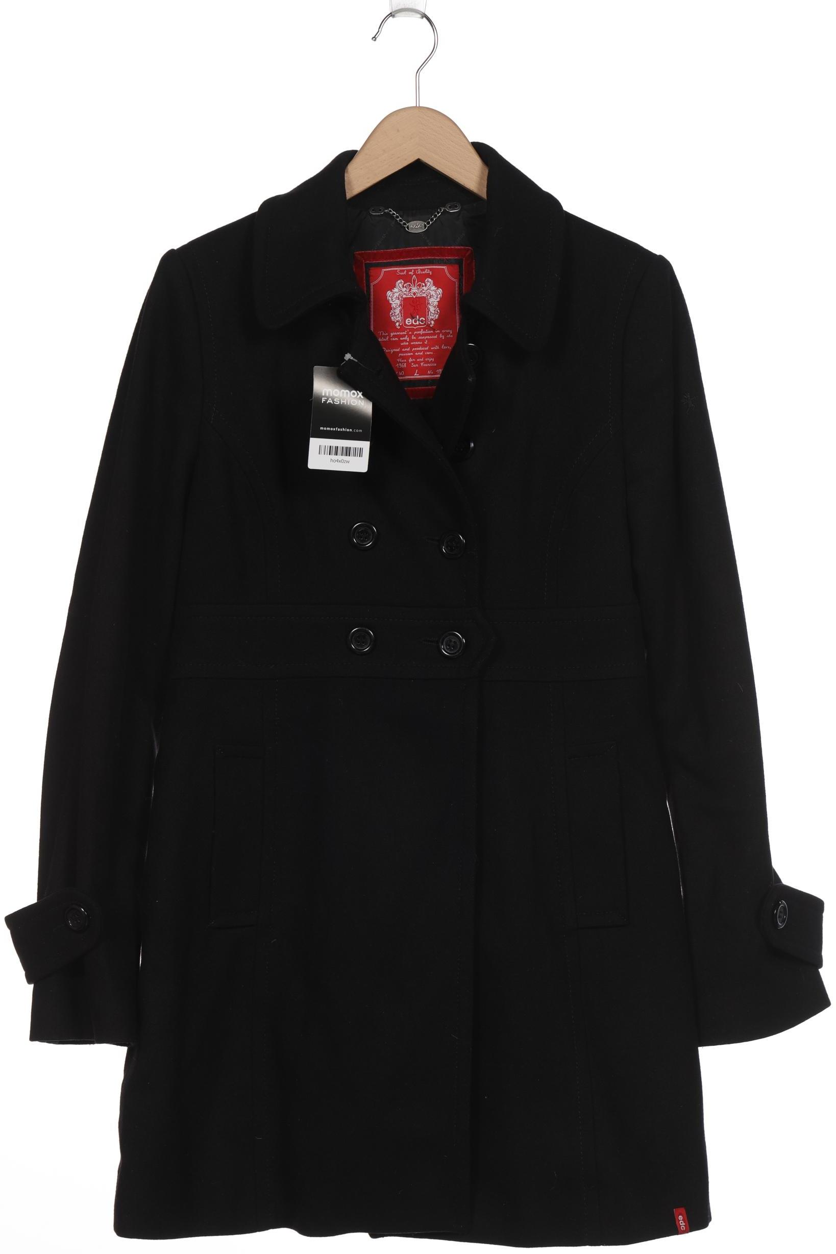 

edc by Esprit Damen Mantel, schwarz, Gr. 42