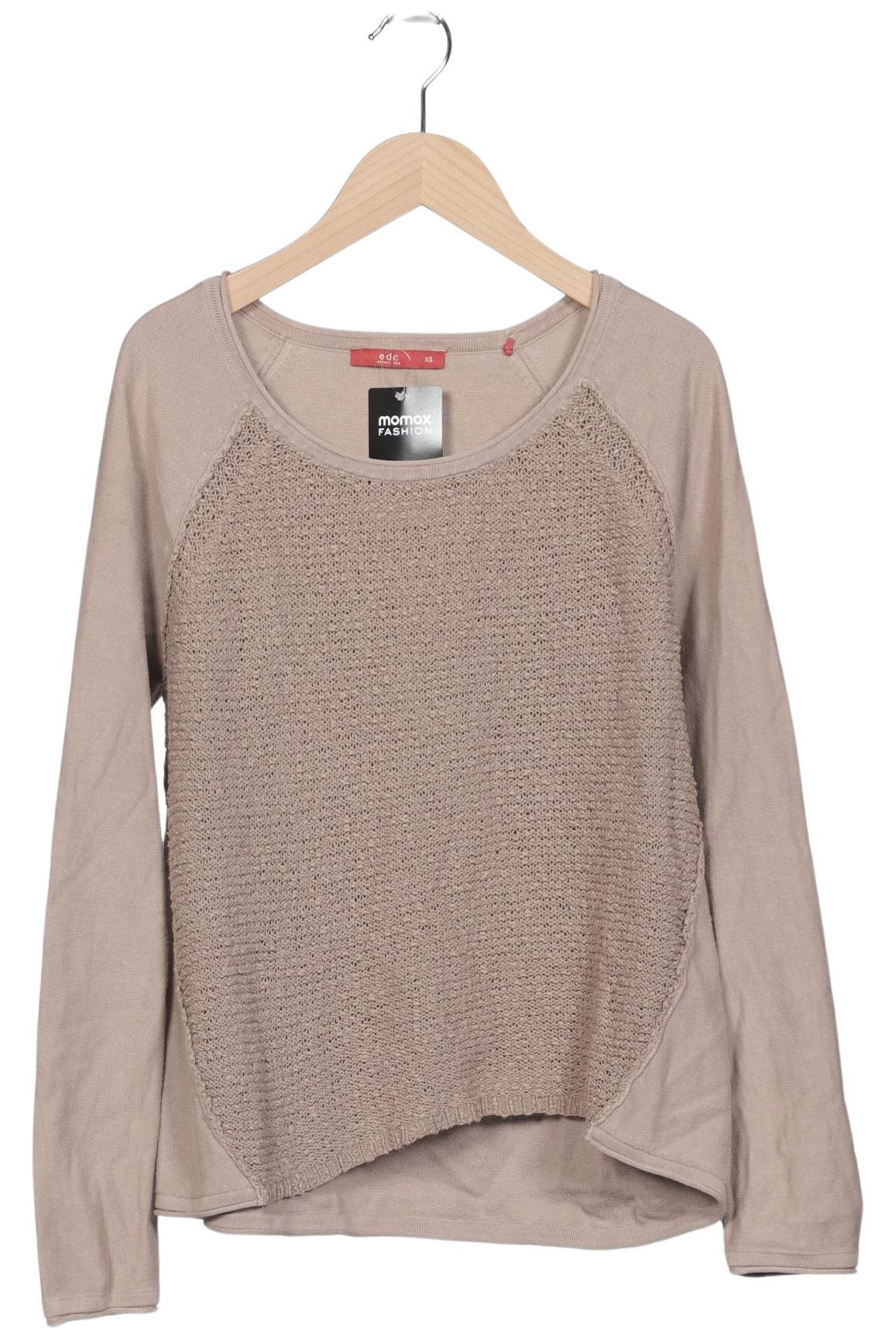 

edc by Esprit Damen Pullover, beige, Gr. 34