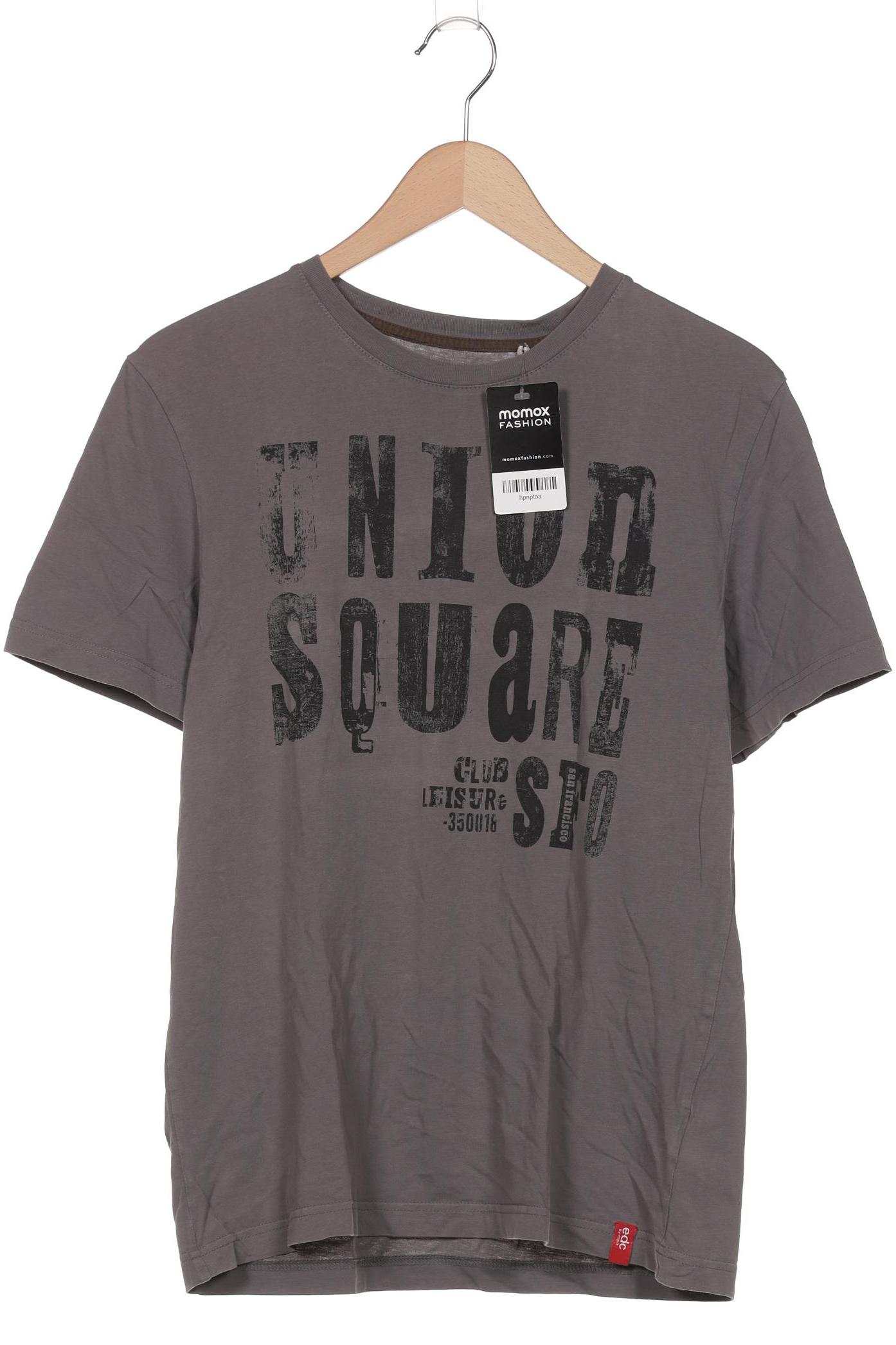 

edc by Esprit Herren T-Shirt, grau, Gr. 52