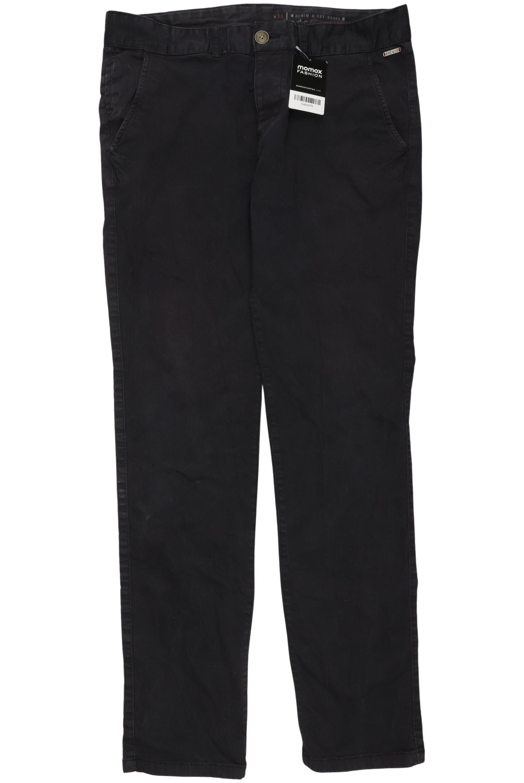 

edc by Esprit Herren Stoffhose, marineblau, Gr. 31