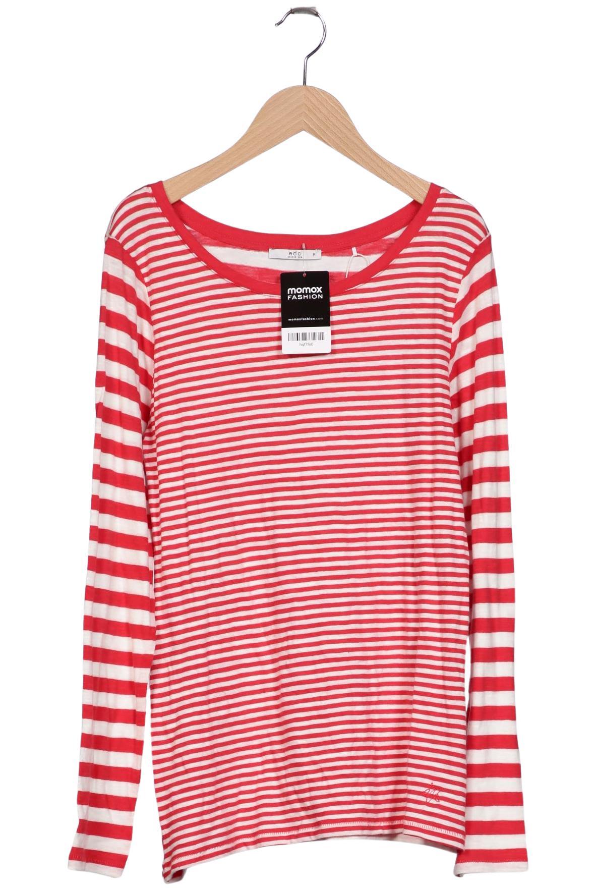 

edc by Esprit Damen Langarmshirt, mehrfarbig, Gr. 38