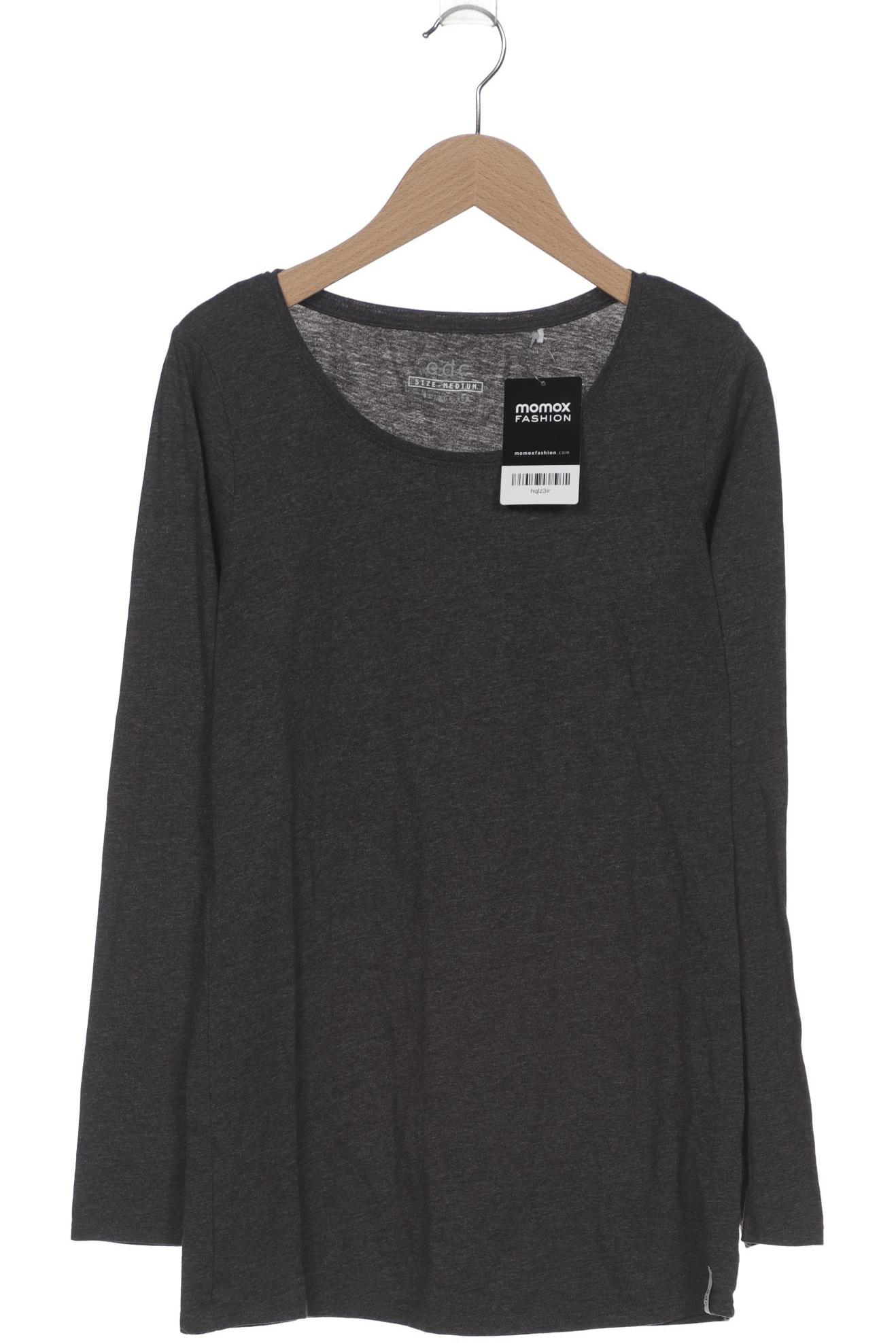 

edc by Esprit Damen Langarmshirt, grau, Gr. 38