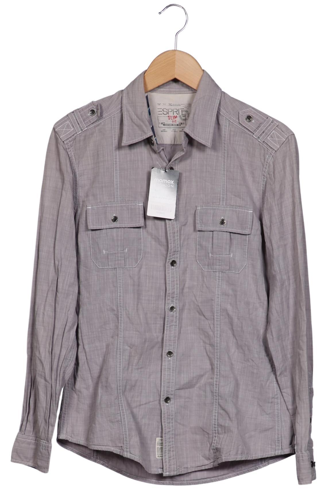 

edc by Esprit Herren Hemd, grau, Gr. 46