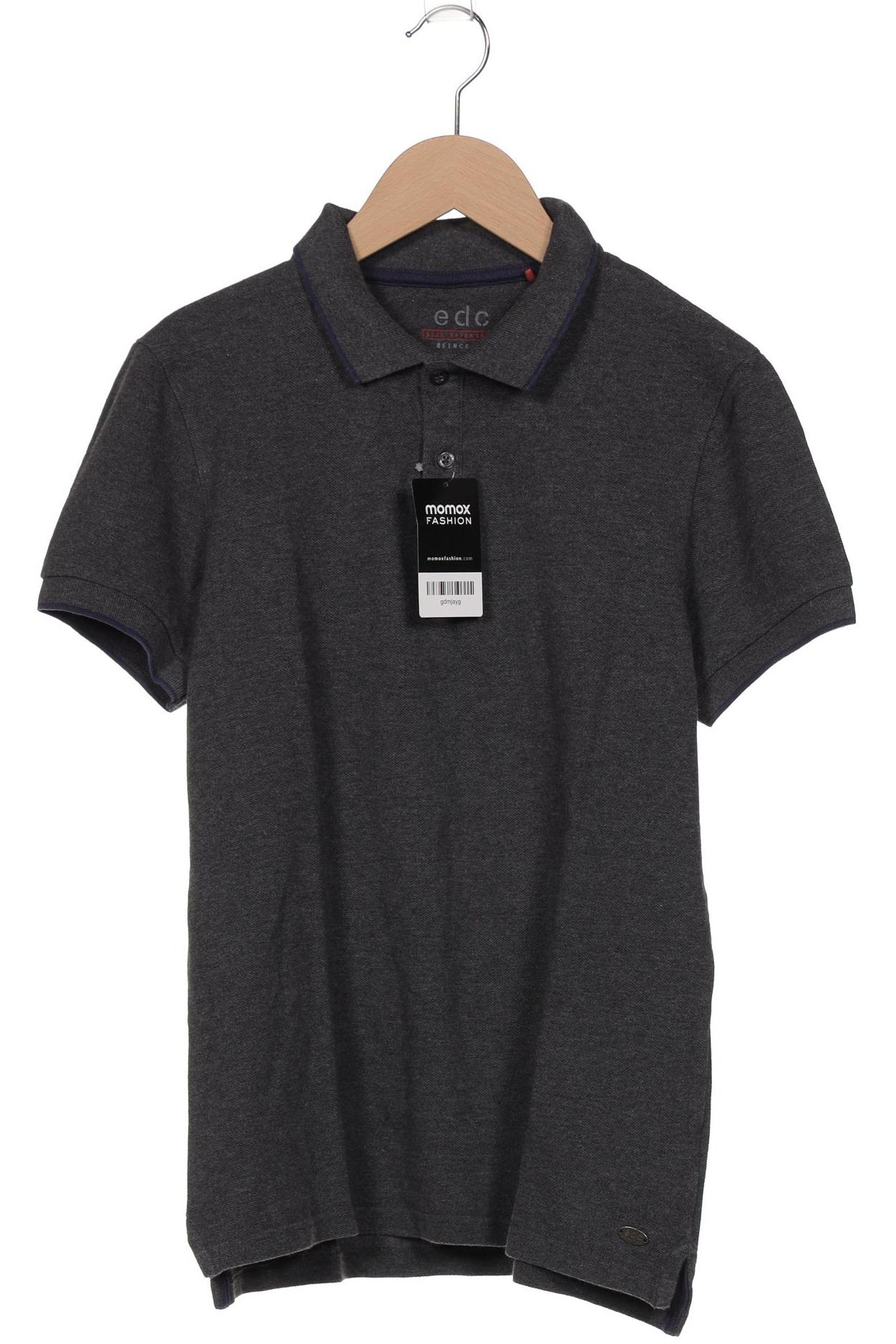 

edc by Esprit Herren Poloshirt, grau, Gr. 44