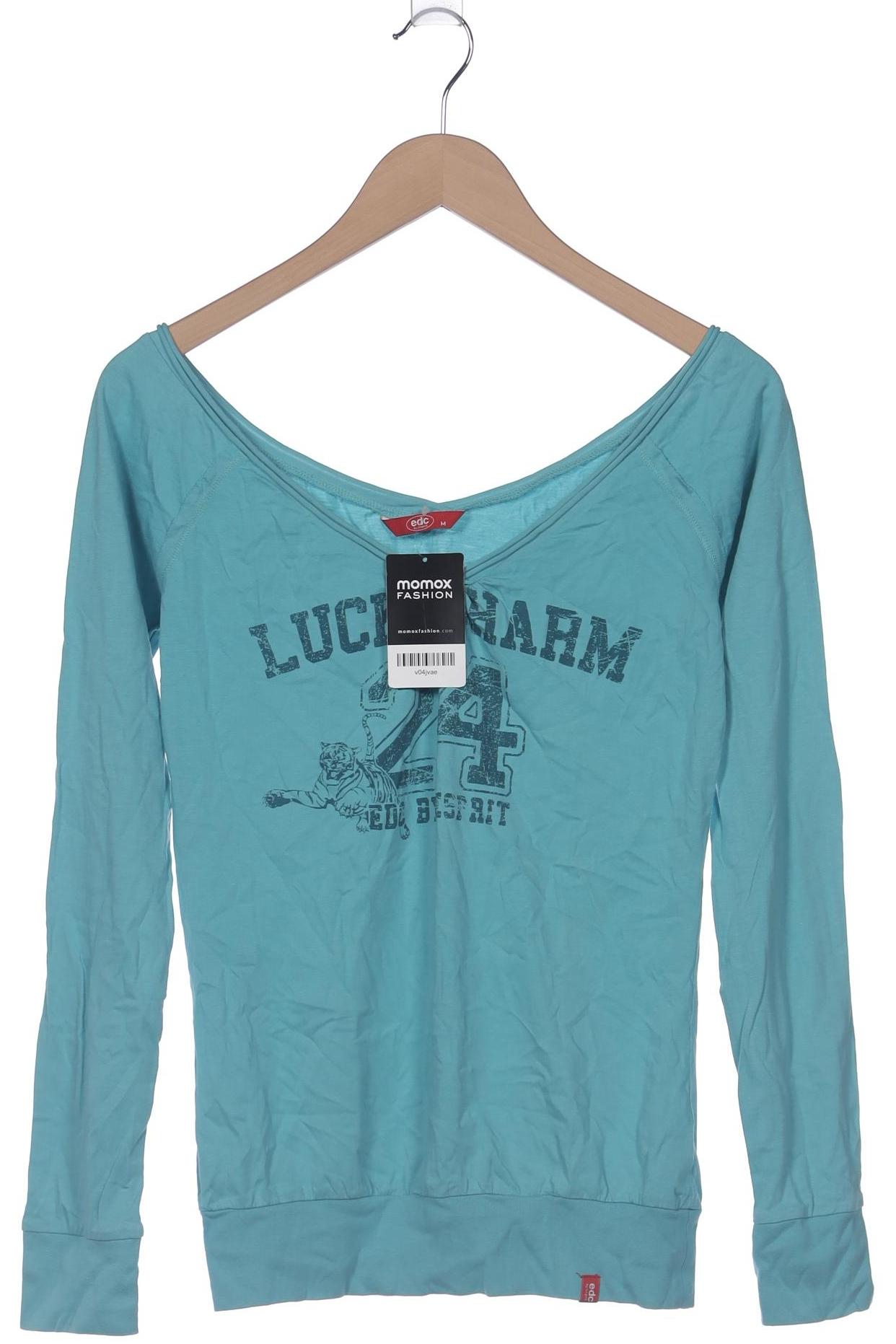 

edc by Esprit Damen Langarmshirt, hellblau, Gr. 38