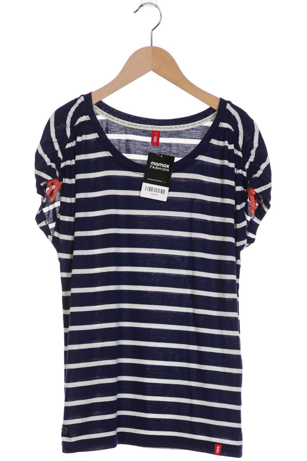 

edc by Esprit Damen T-Shirt, marineblau, Gr. 36