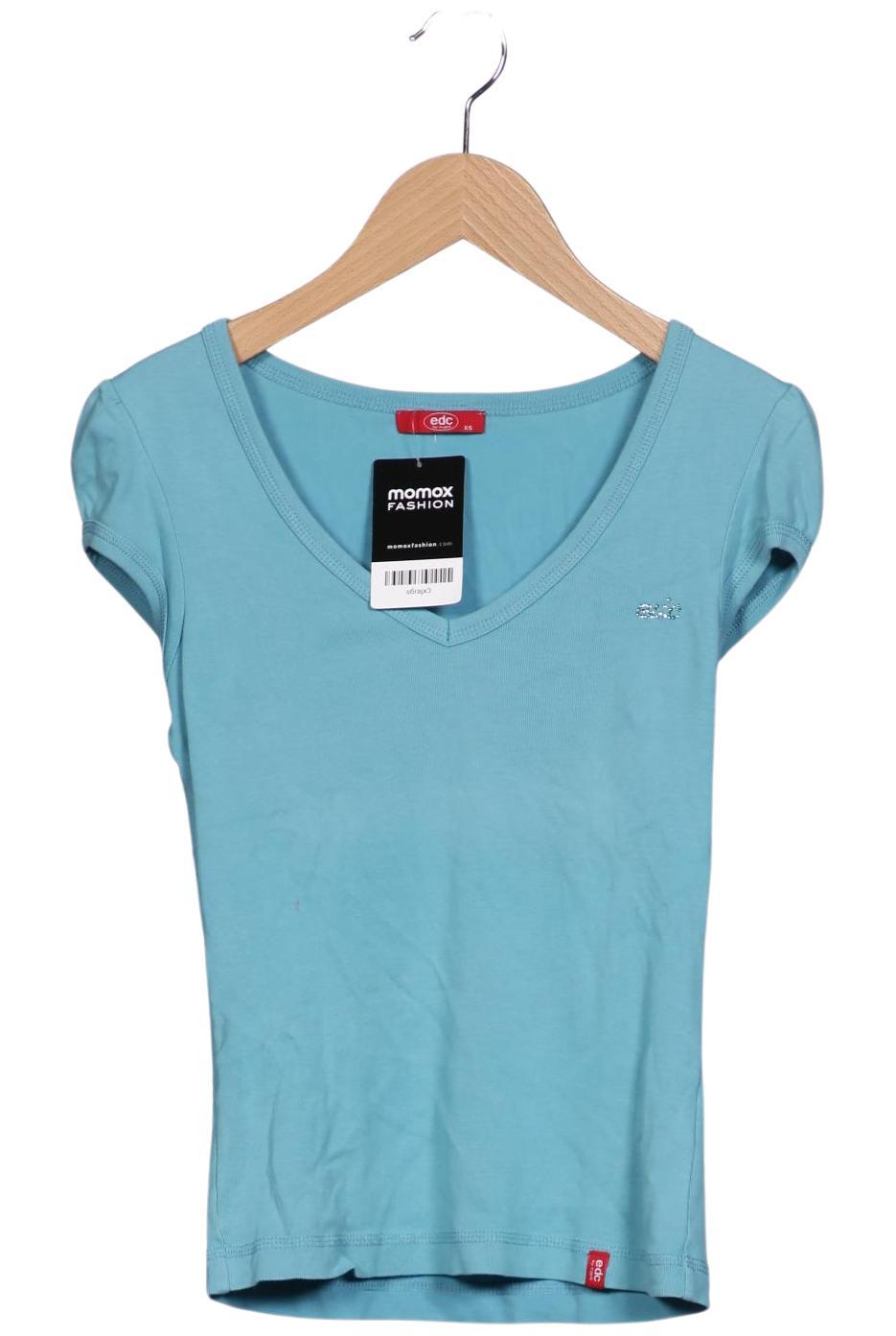 

edc by Esprit Damen T-Shirt, hellblau, Gr. 34