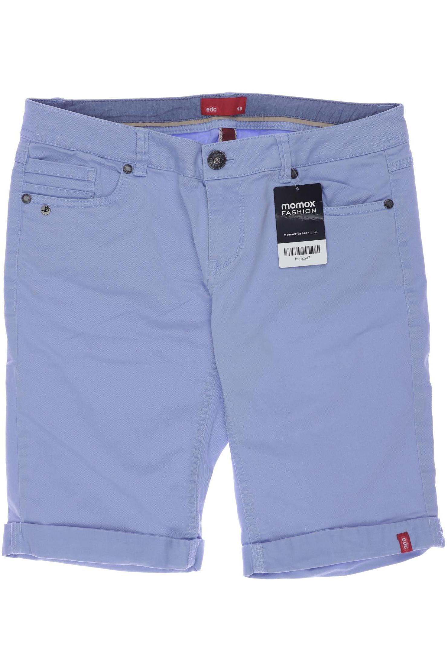 

edc by Esprit Damen Shorts, blau, Gr. 40