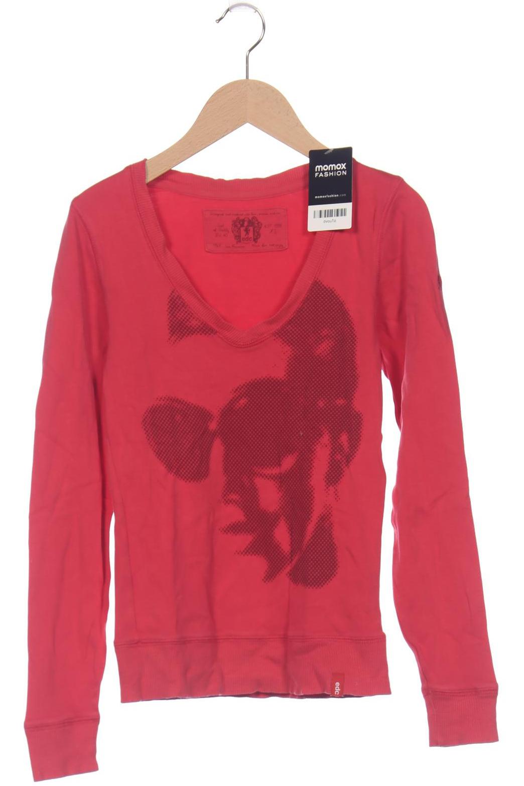 

edc by Esprit Damen Langarmshirt, pink, Gr. 34