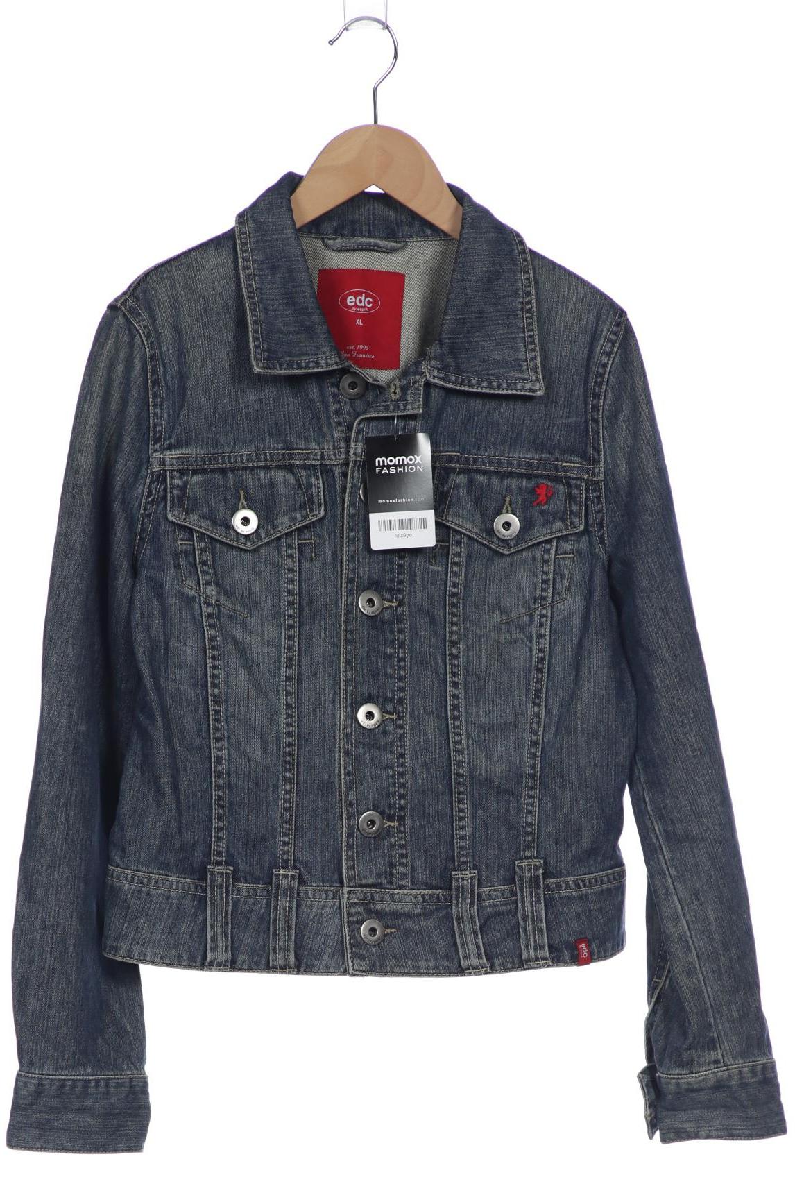 

edc by Esprit Damen Jacke, marineblau, Gr. 44