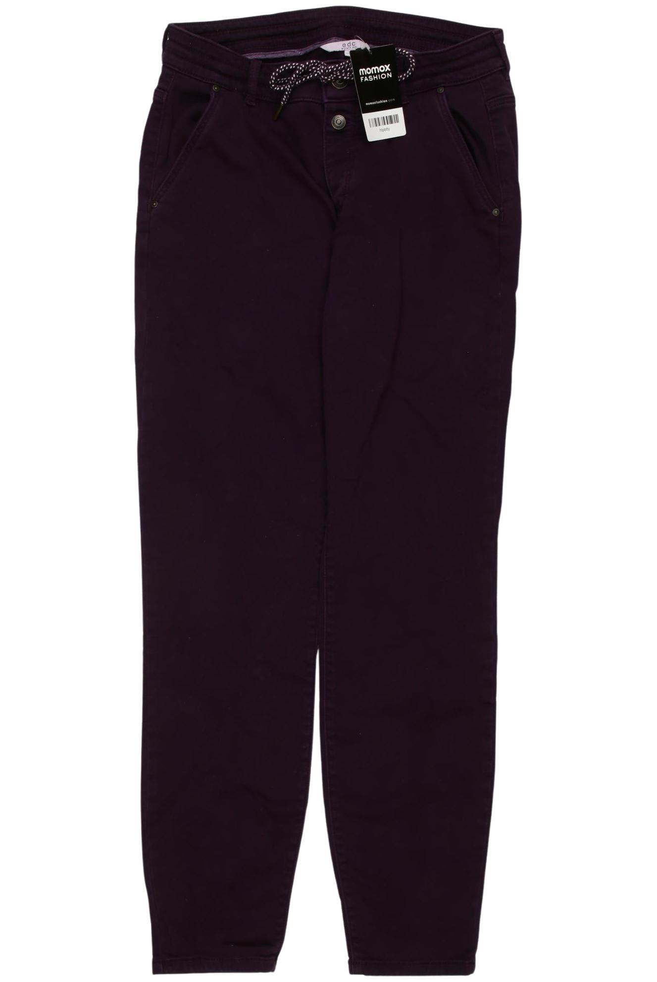 

edc by Esprit Damen Stoffhose, flieder, Gr. 32