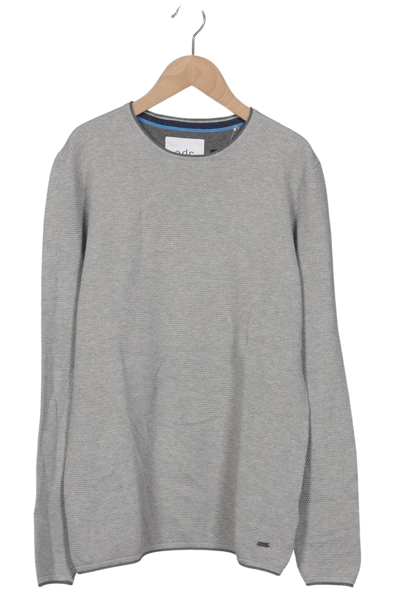 

edc by Esprit Herren Pullover, grau, Gr. 48