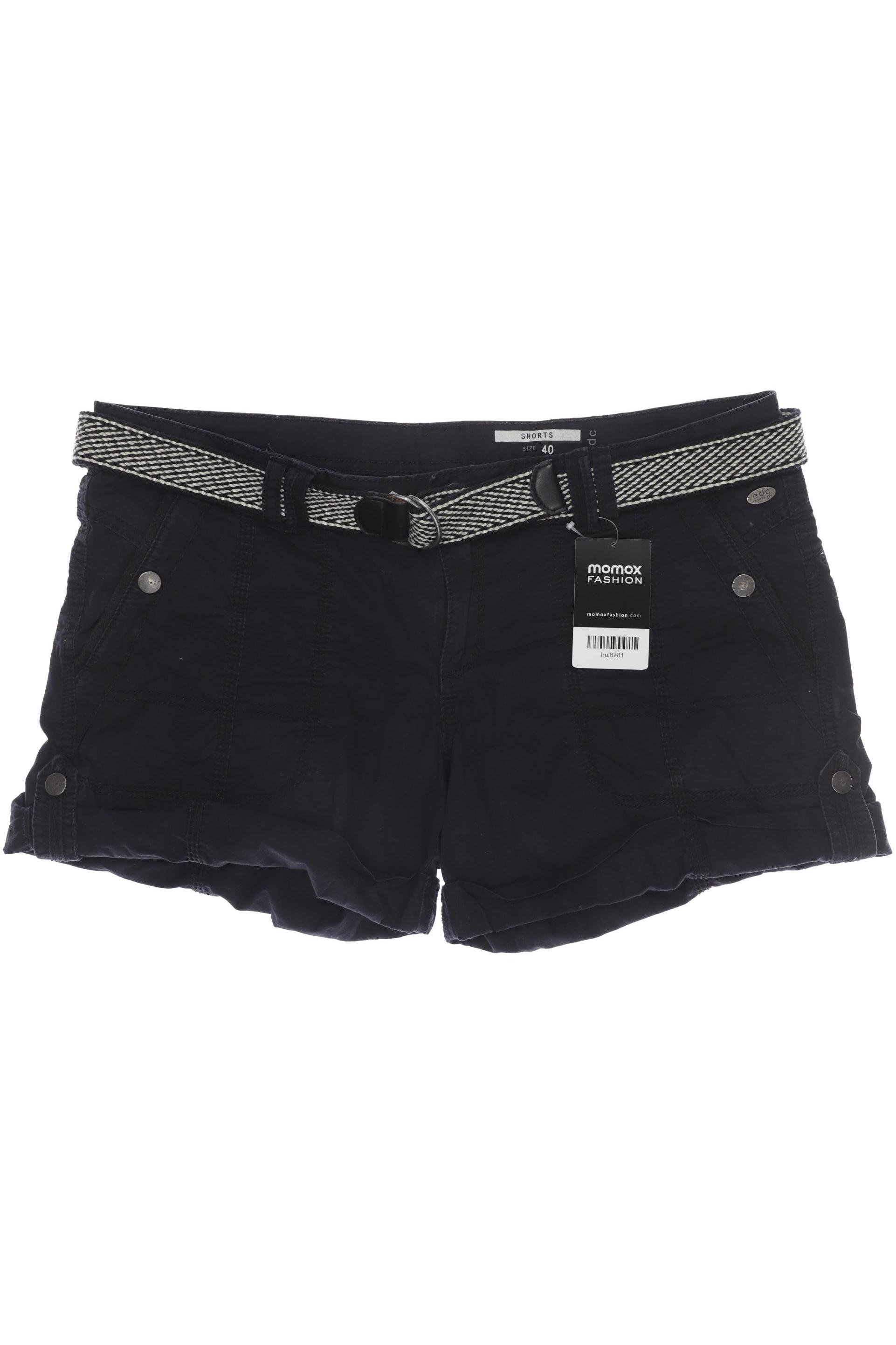 

edc by Esprit Damen Shorts, schwarz, Gr. 40