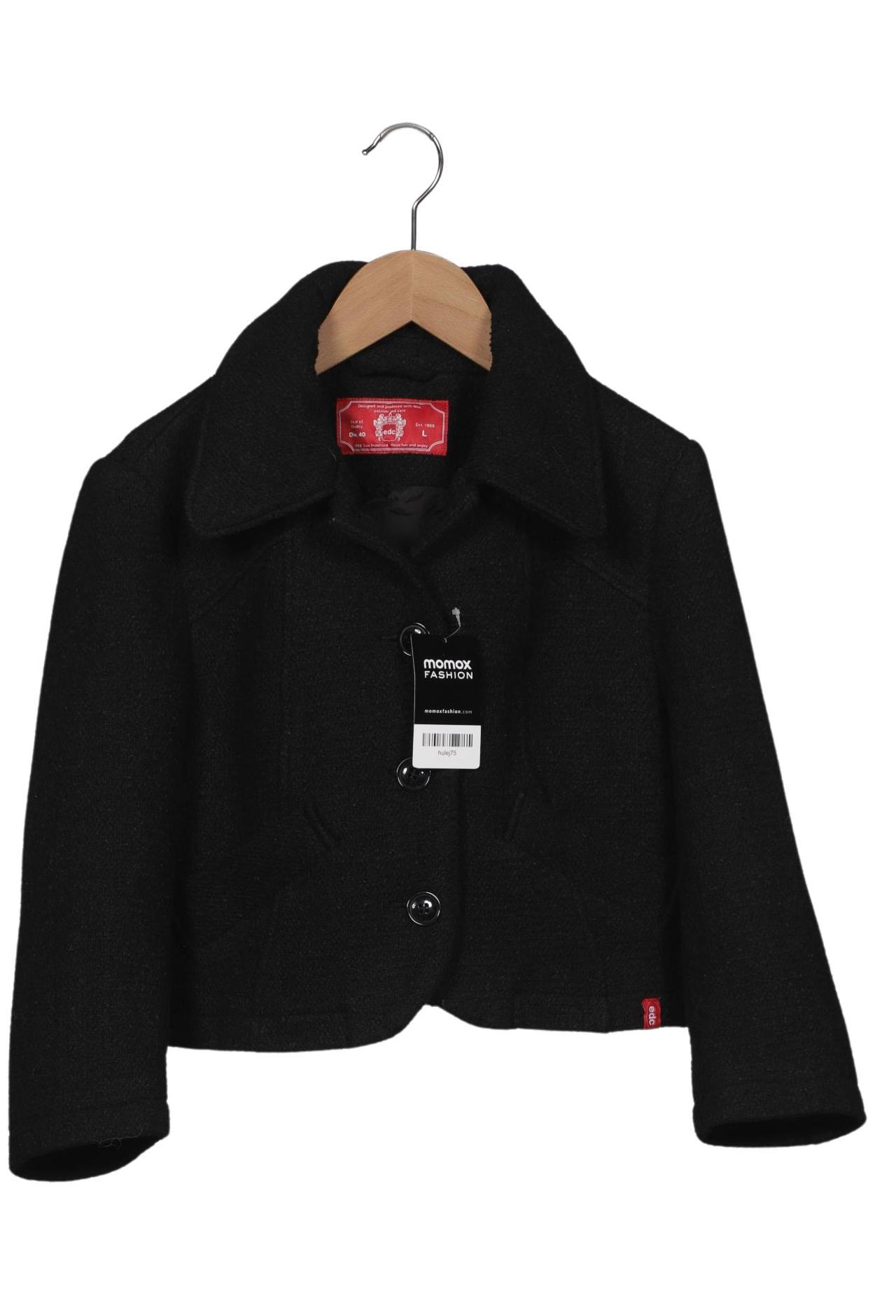 

edc by Esprit Damen Jacke, schwarz, Gr. 40