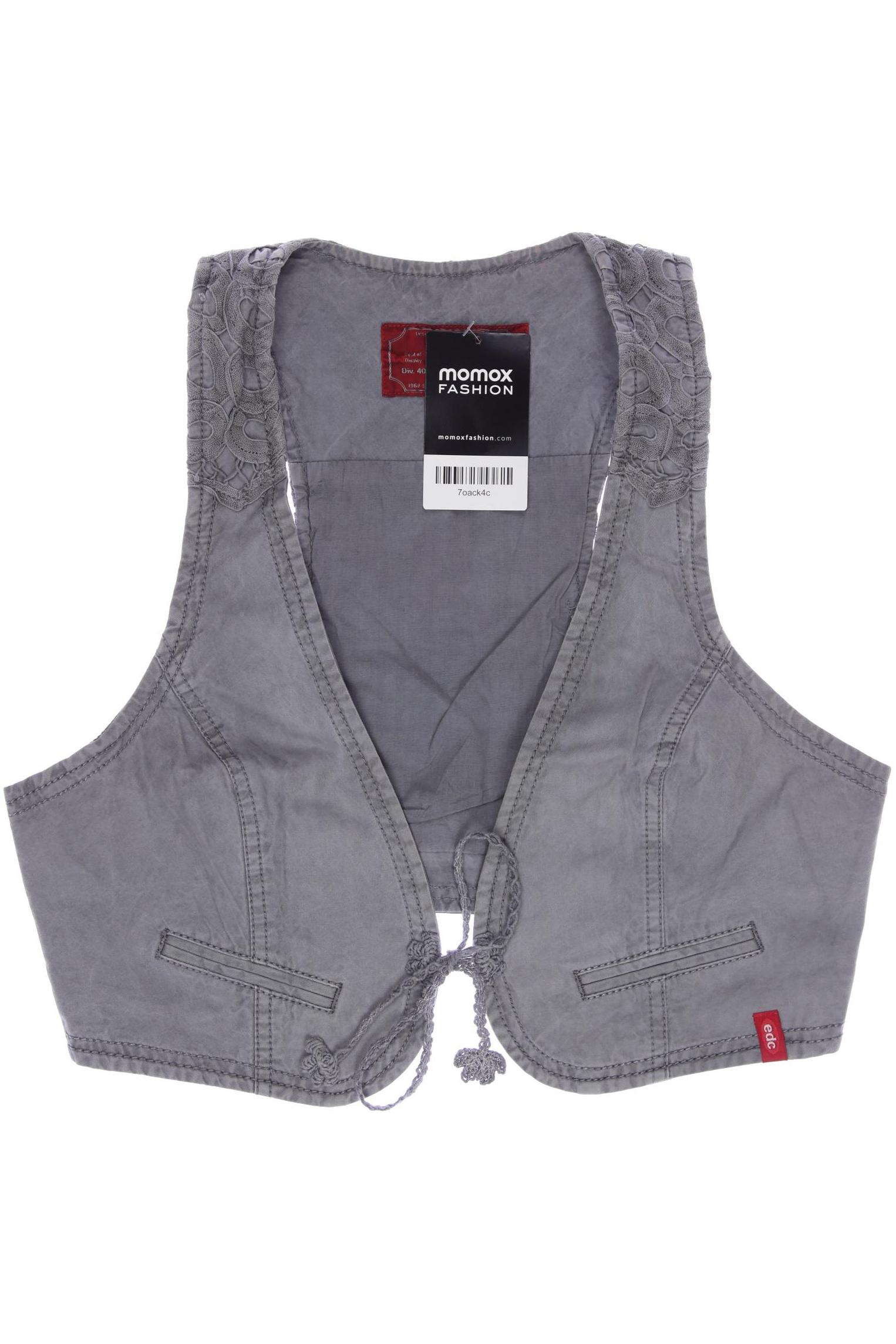 

edc by Esprit Damen Weste, grau, Gr. 38
