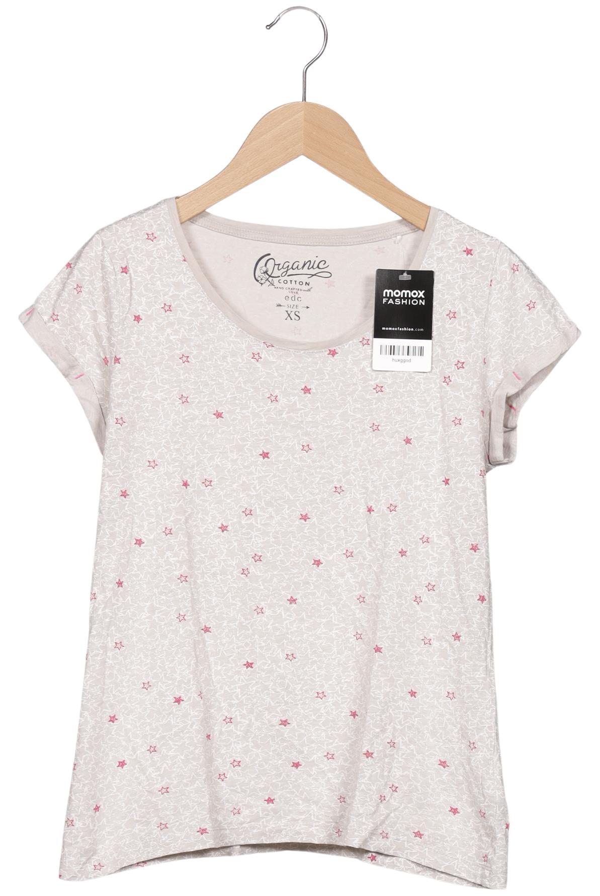 

edc by Esprit Damen T-Shirt, beige, Gr. 34