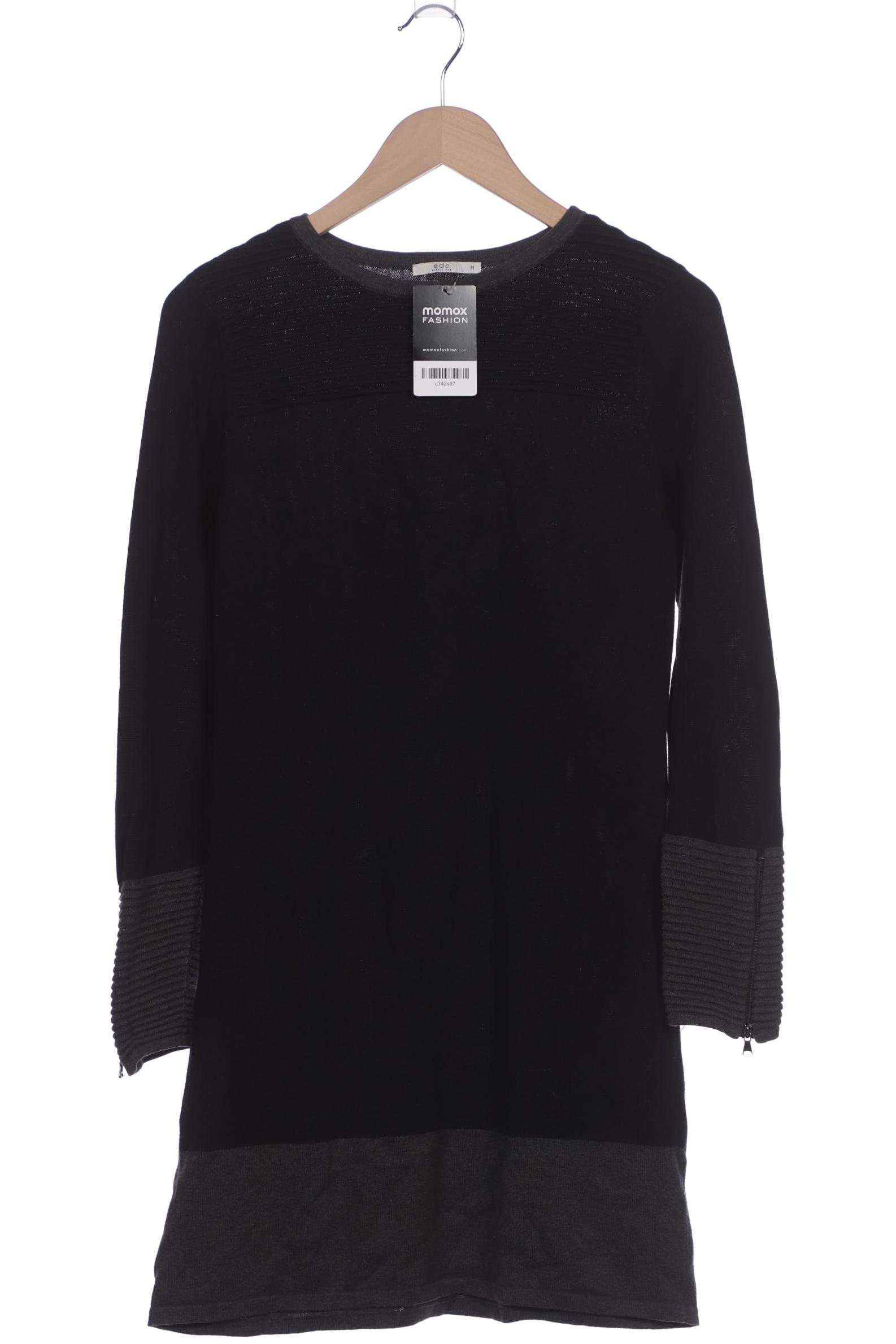 

edc by Esprit Damen Pullover, schwarz, Gr. 38