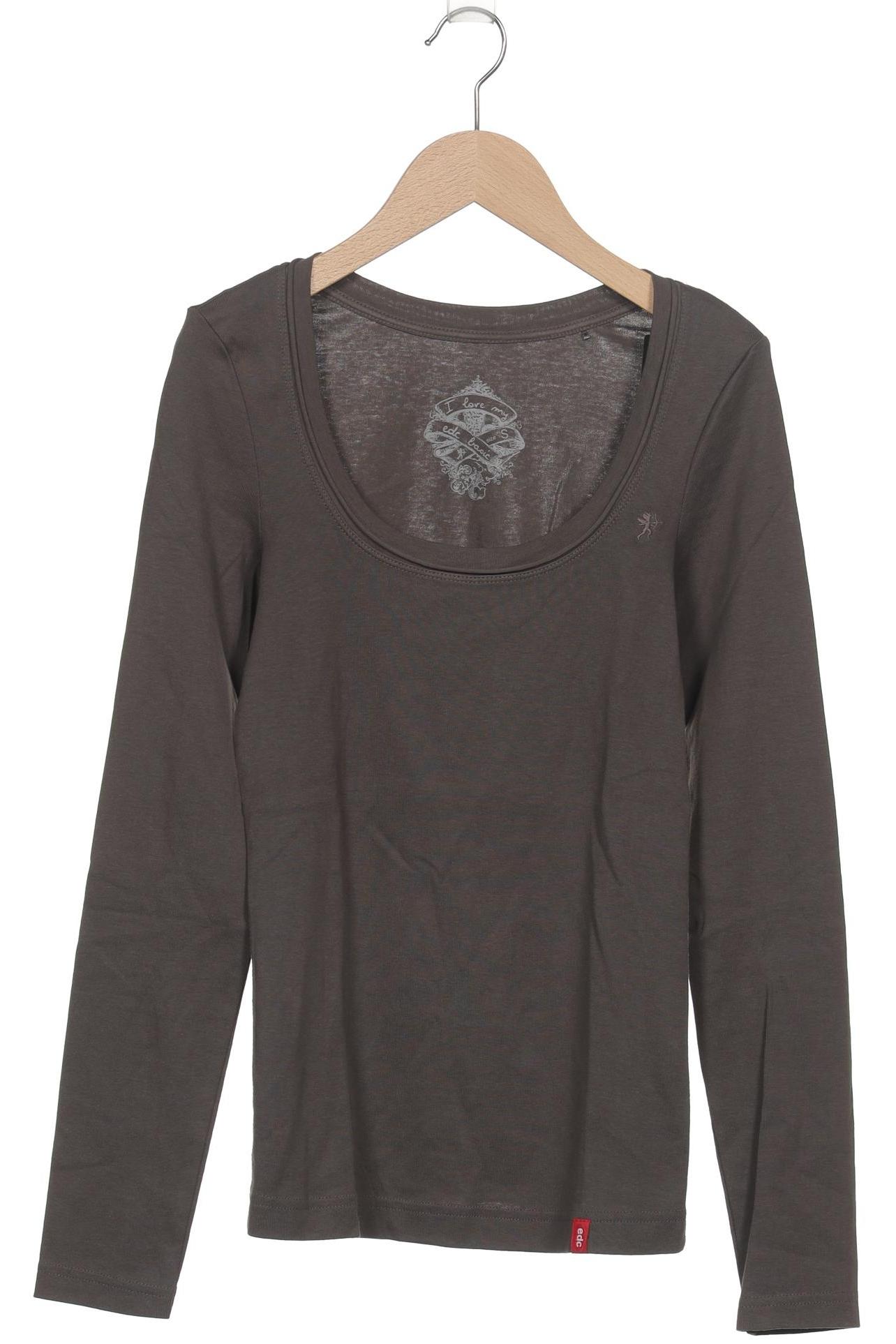 

edc by Esprit Damen Langarmshirt, braun, Gr. 36