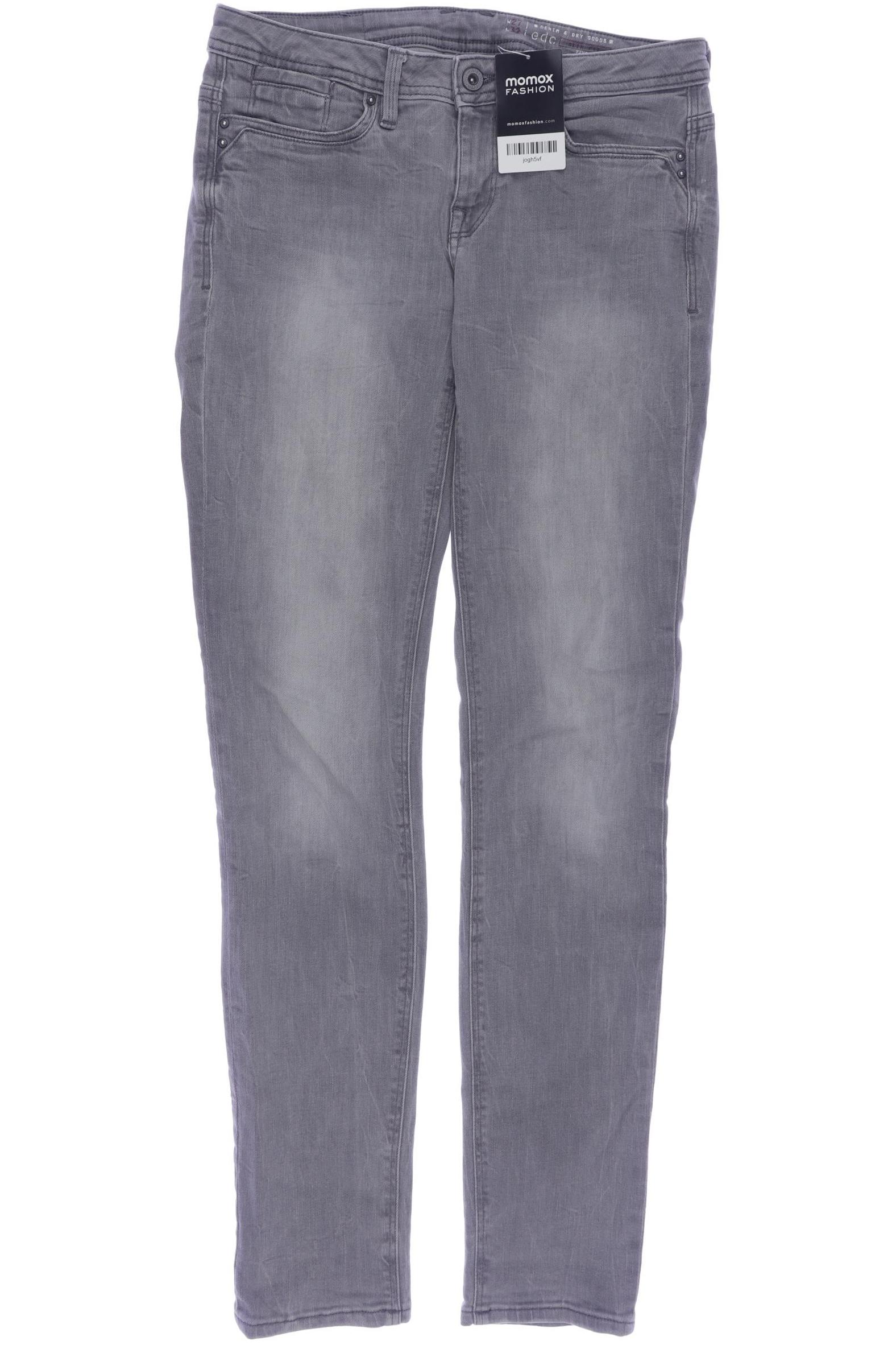 

edc by Esprit Damen Jeans, grau, Gr. 27