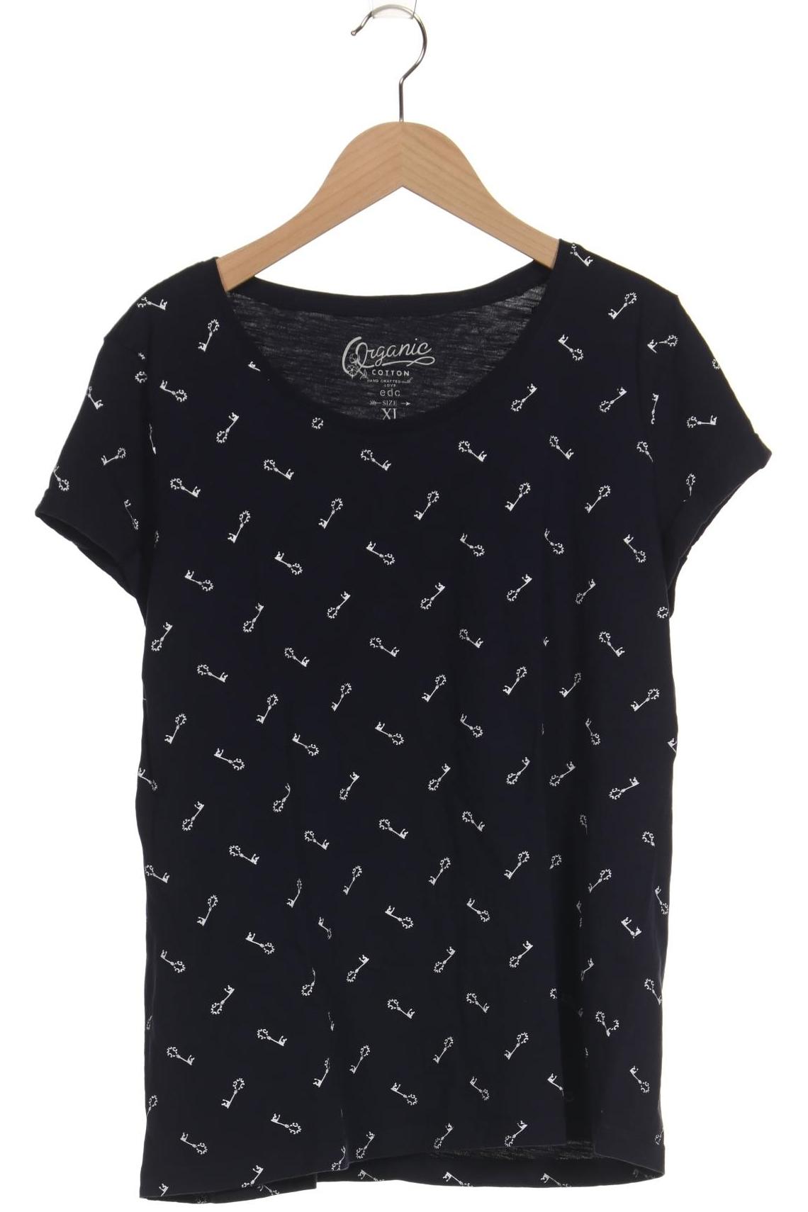 

edc by Esprit Damen T-Shirt, marineblau, Gr. 44