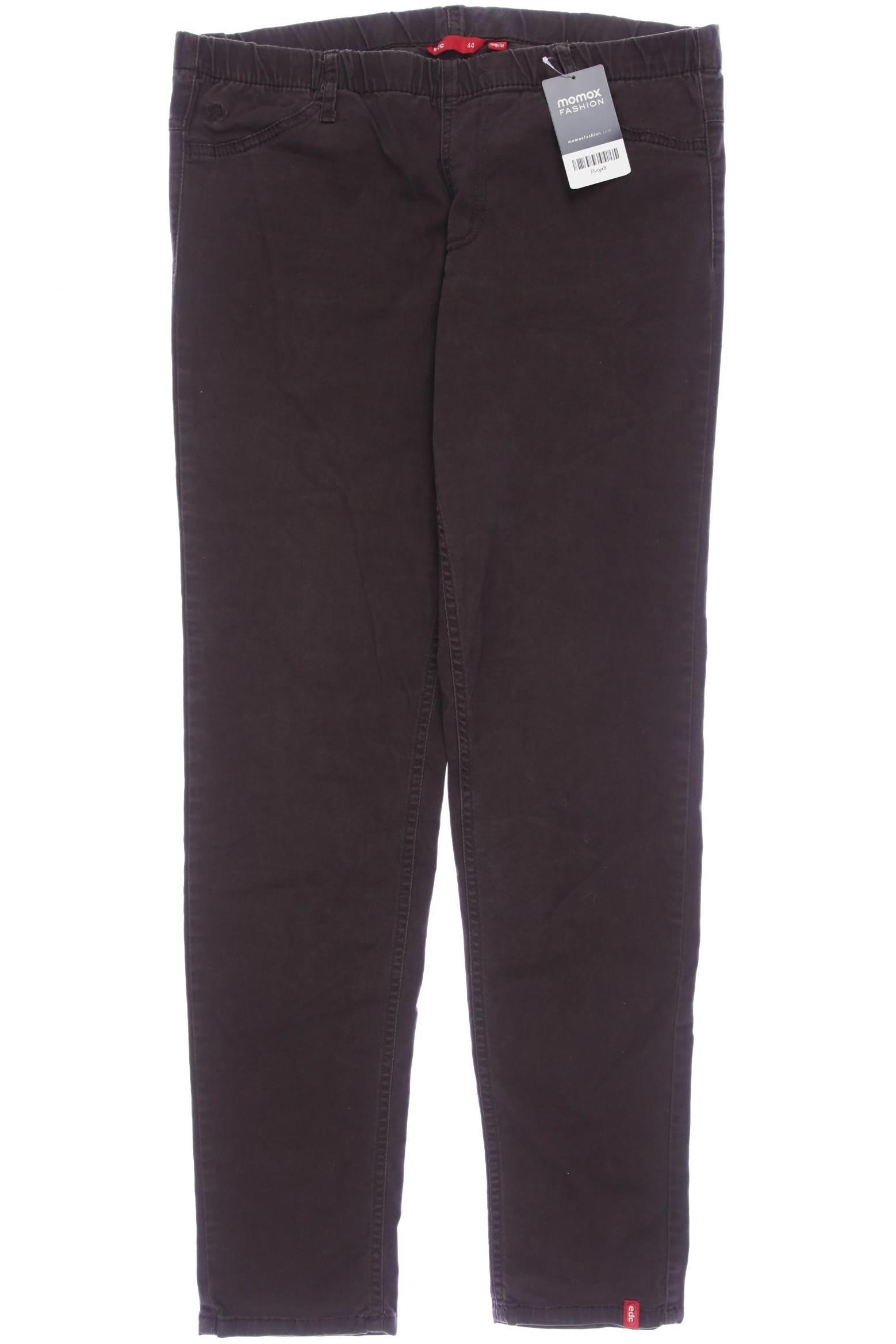 

edc by Esprit Damen Stoffhose, braun, Gr. 44
